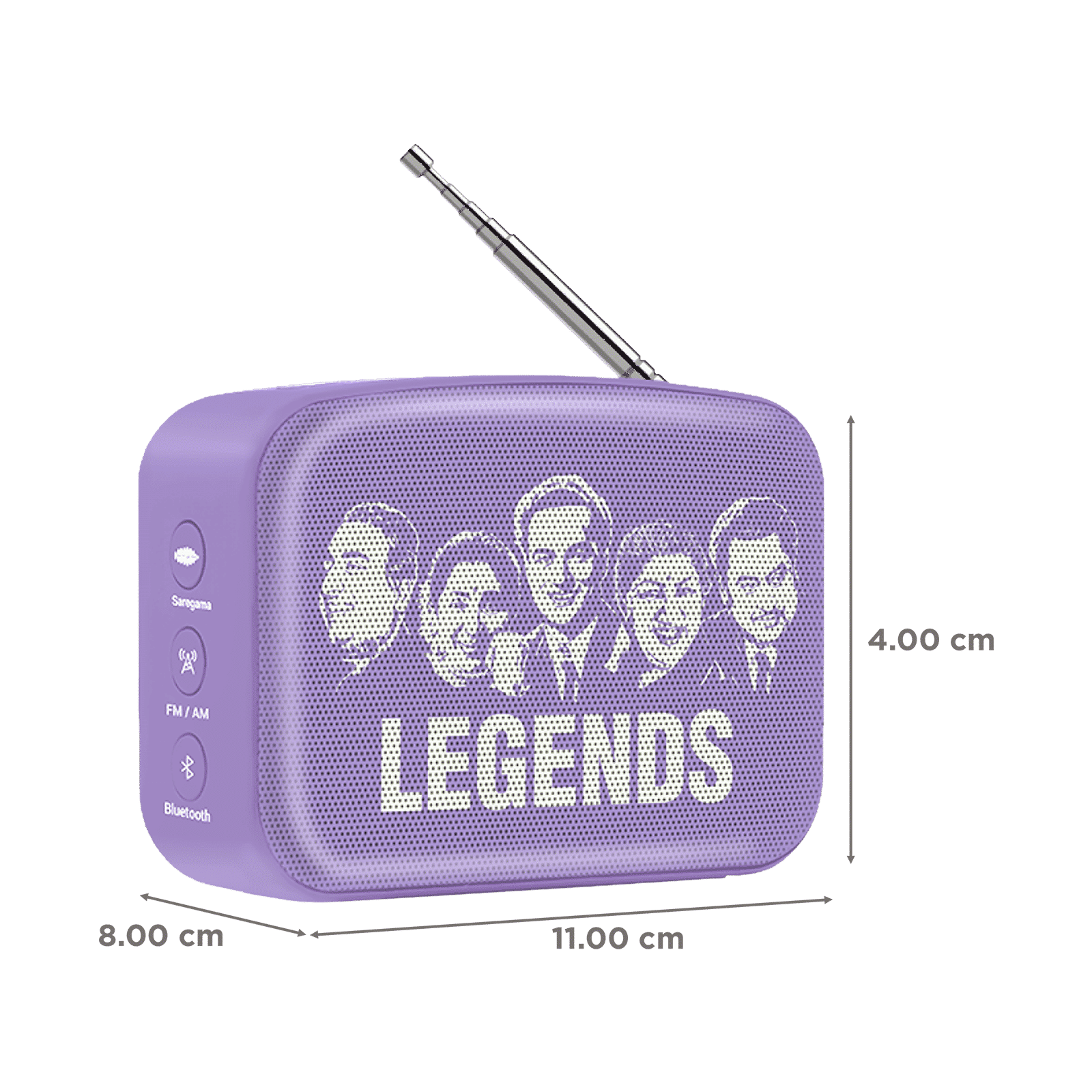 SAREGAMA Carvaan Mini 2.0 POP 5W Portable Bluetooth Speaker (401 Pre Loaded Retro Songs, Orchid Purple)_2