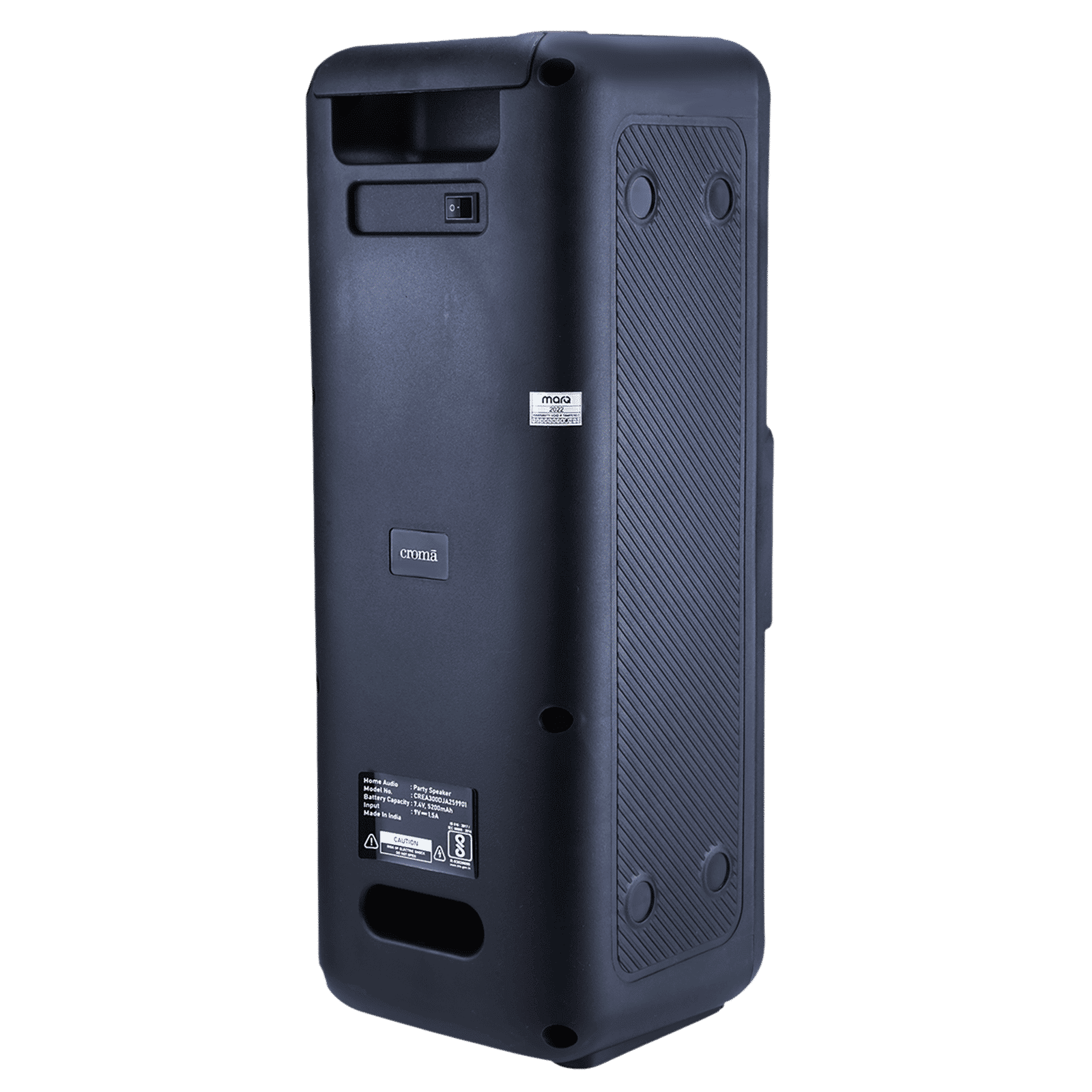 Croma 50W Bluetooth Party Speaker (Playtime Upto 5 Hours, Black)_4