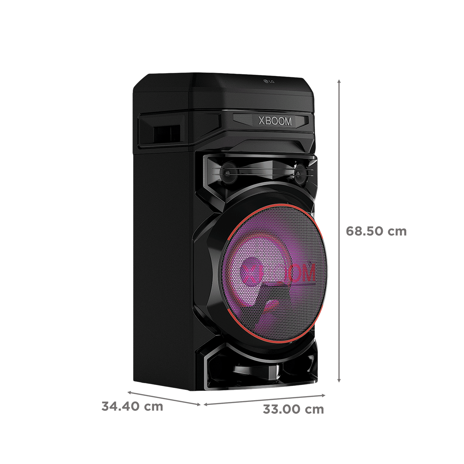 LG XBOOM RNC5 Bluetooth Party Speaker (Karaoke Supported, Black)_3