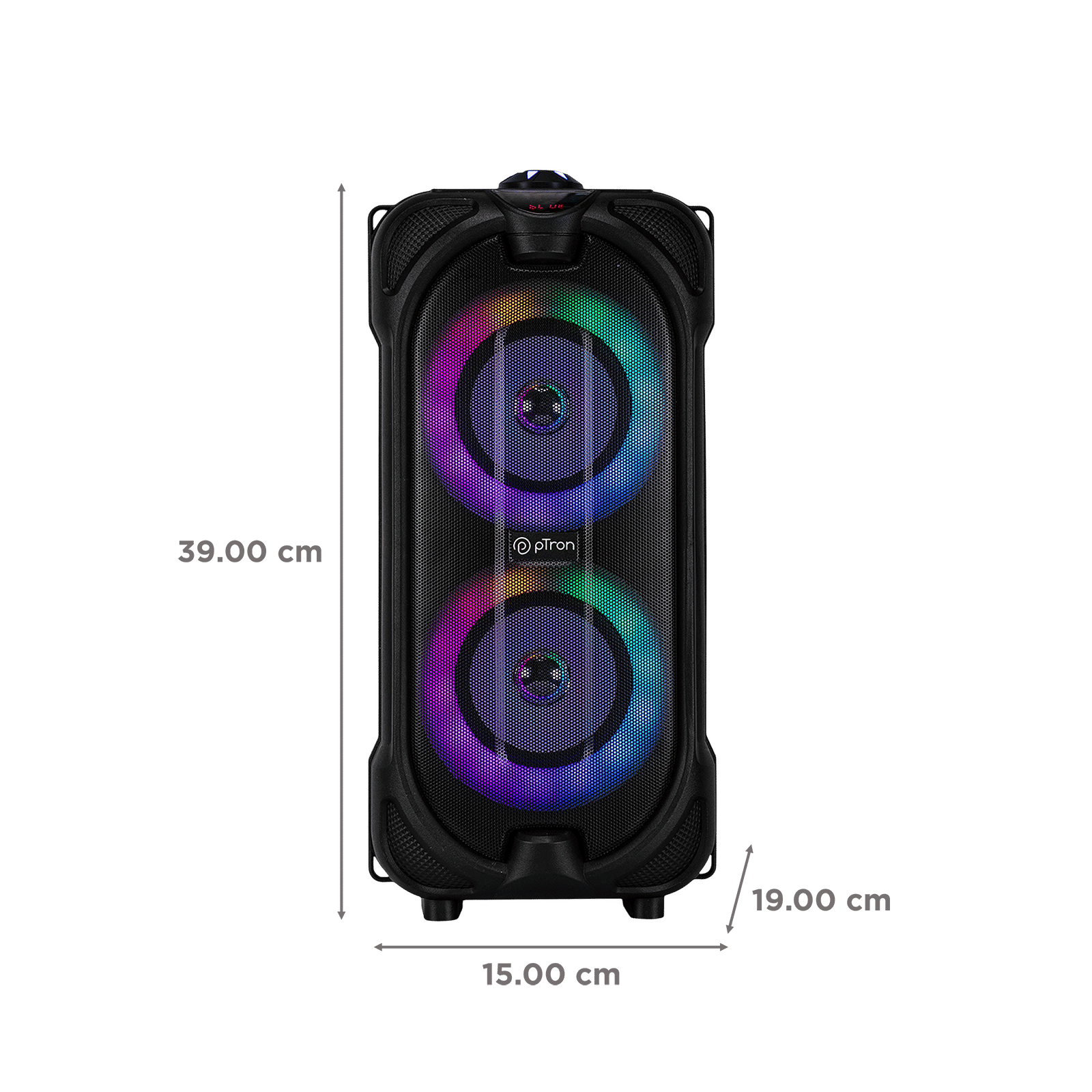 pTron Funk 40W Portable Bluetooth Party Speaker (LED Light Show, Black)_2