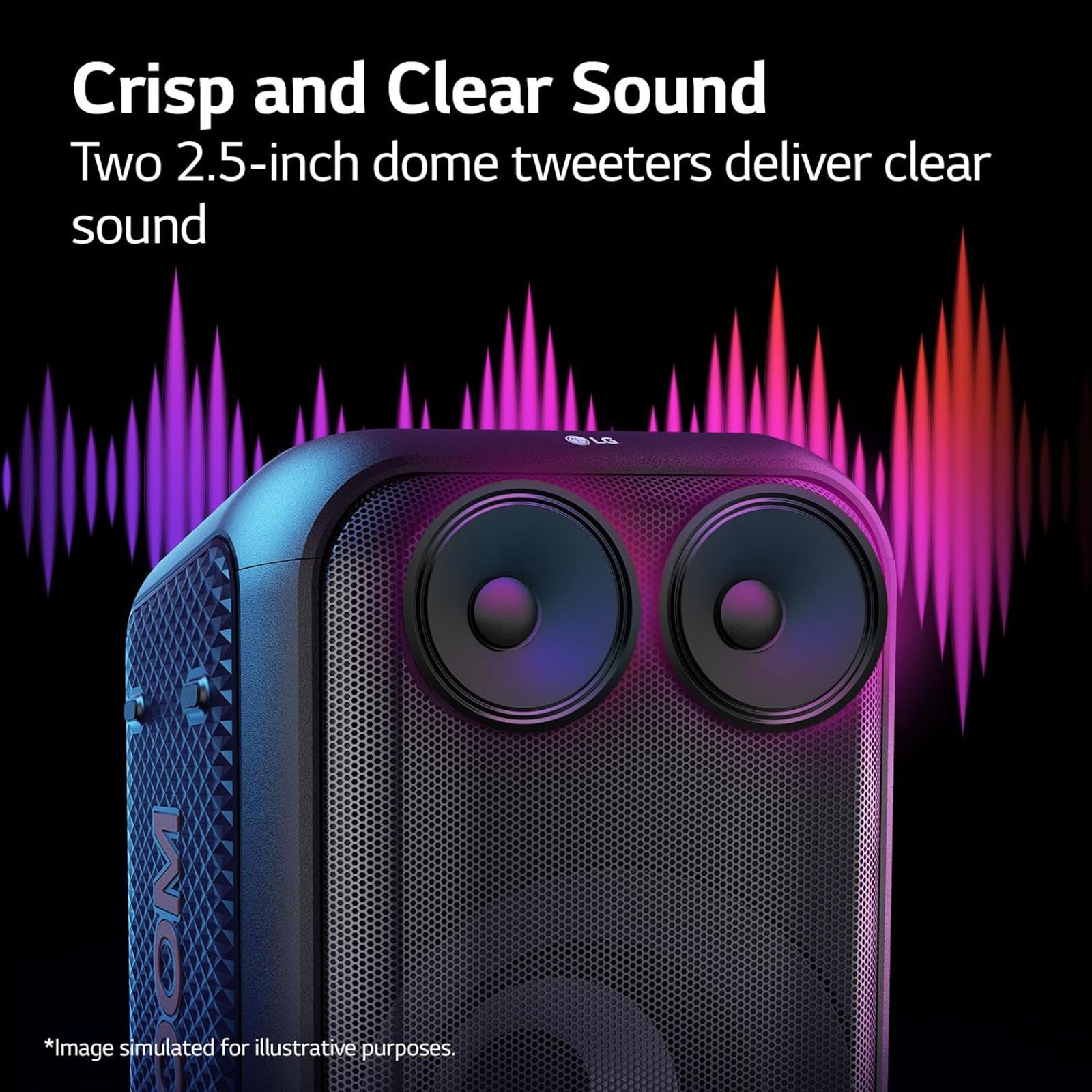 LG XBOOM XL5S 200W Bluetooth Party Speaker (Multi Color Ring Lighting & Double Strobe Lighting, 2.1 Channel, Black) LG XBOOM XL5S 200W Bluetooth Party Speaker (Multi Color Ring Lighting & Double Strobe Lighting, 2.1 Channel, Black)_13