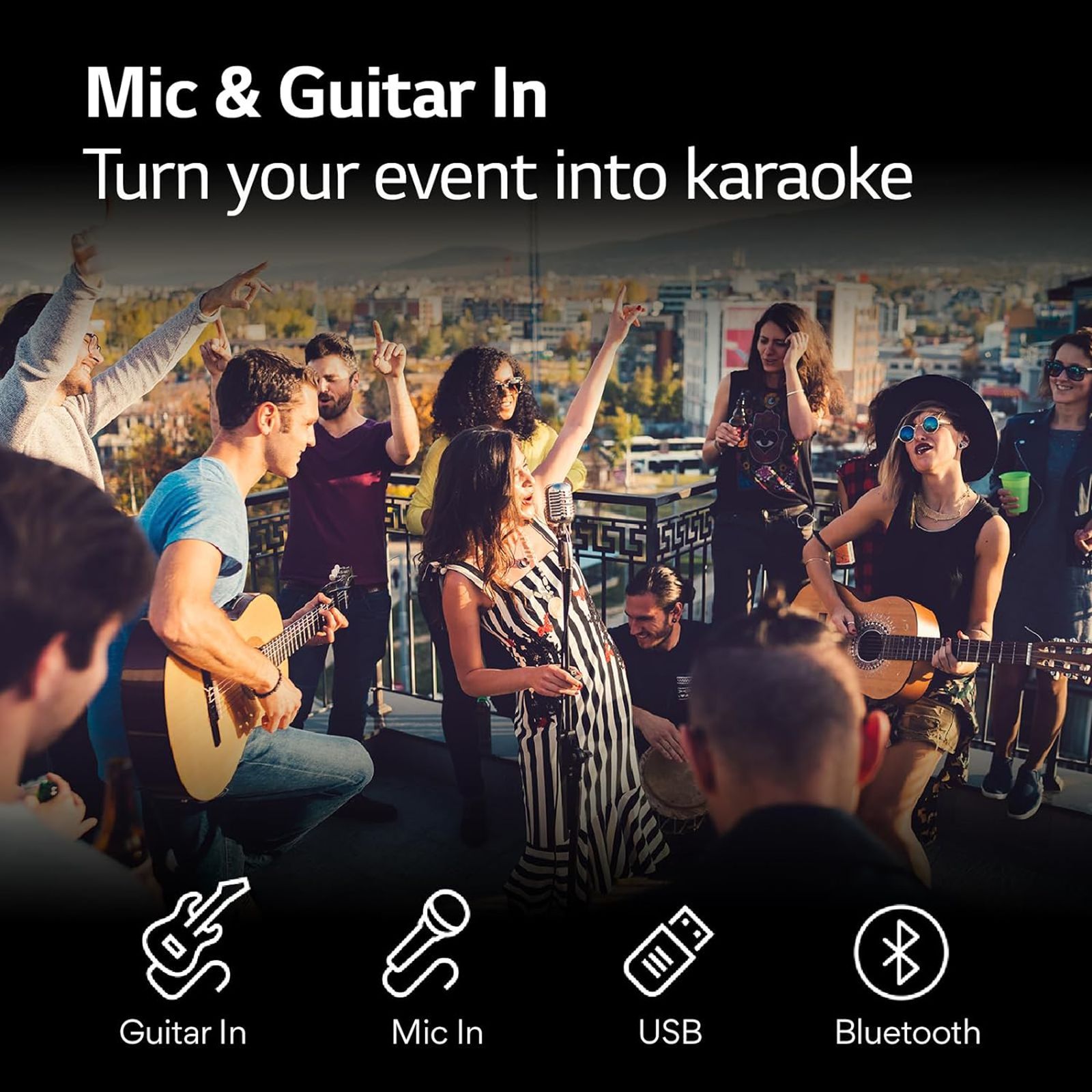 LG XBOOM XL5S 200W Bluetooth Party Speaker (Multi Color Ring Lighting & Double Strobe Lighting, 2.1 Channel, Black) LG XBOOM XL5S 200W Bluetooth Party Speaker (Multi Color Ring Lighting & Double Strobe Lighting, 2.1 Channel, Black)_14