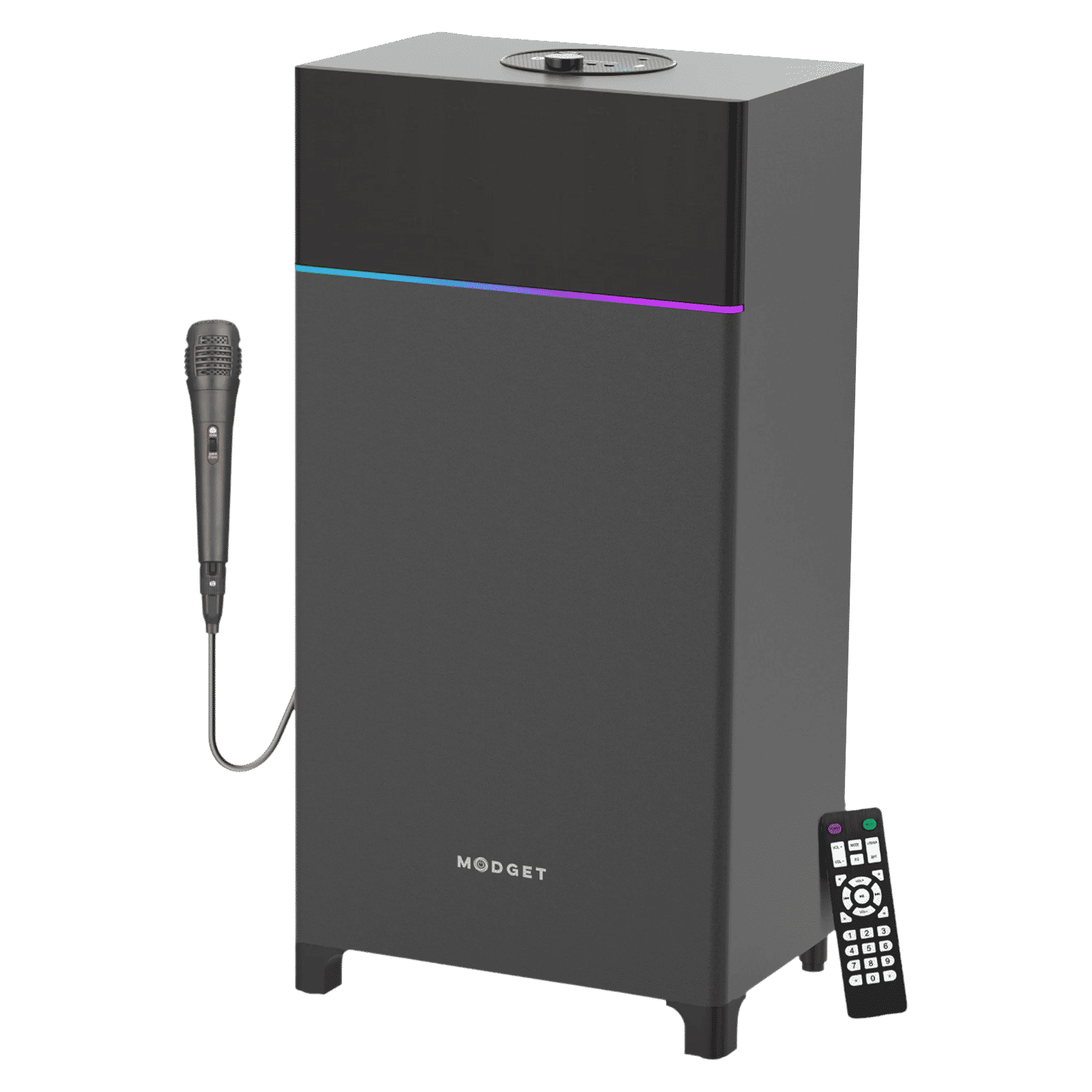 MODGET Rock 80W Bluetooth Party Speaker with Mic (Karaoke Supported, 2.1 Channel, Black)_1