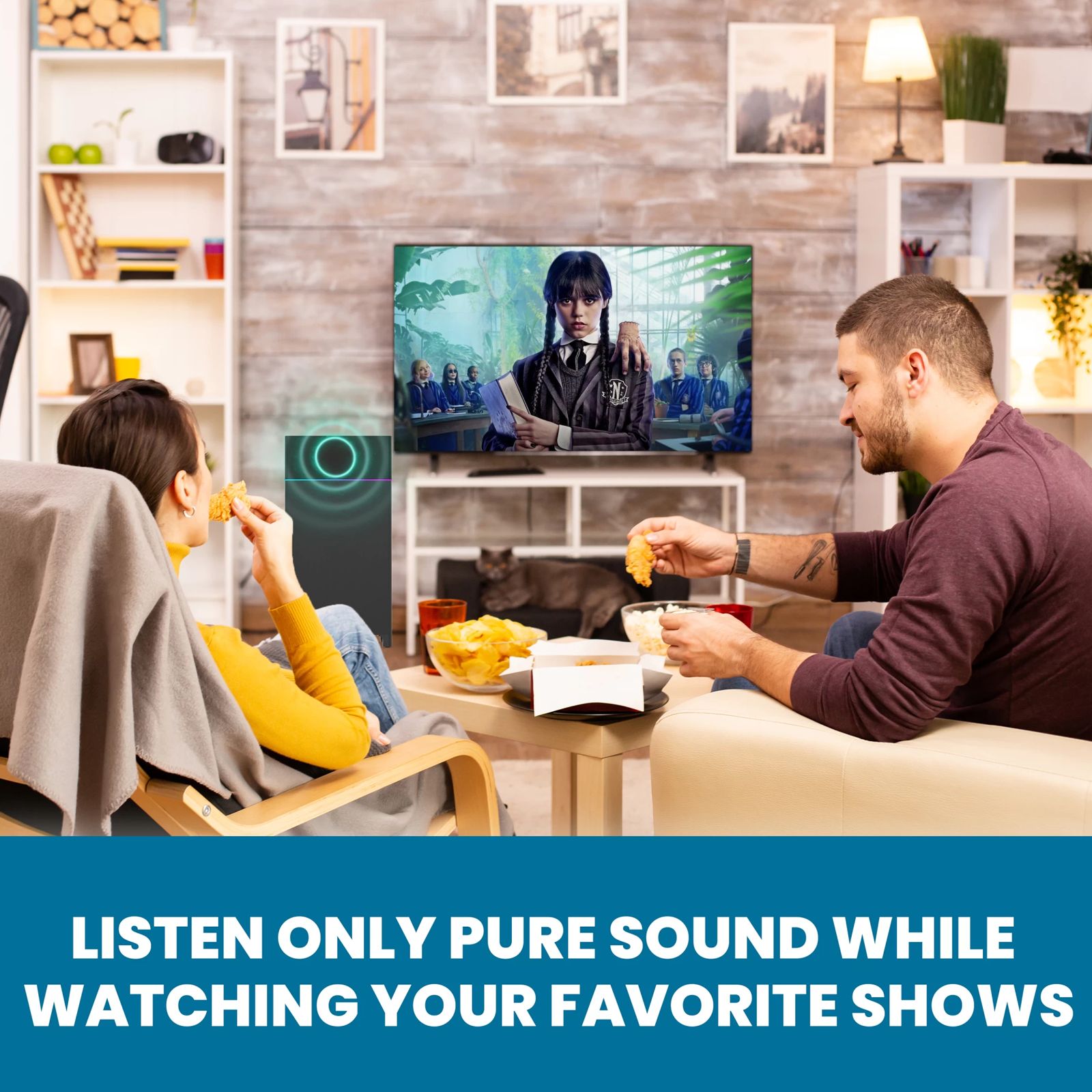 MODGET Rock 80W Bluetooth Party Speaker with Mic (Karaoke Supported, 2.1 Channel, Black)_5