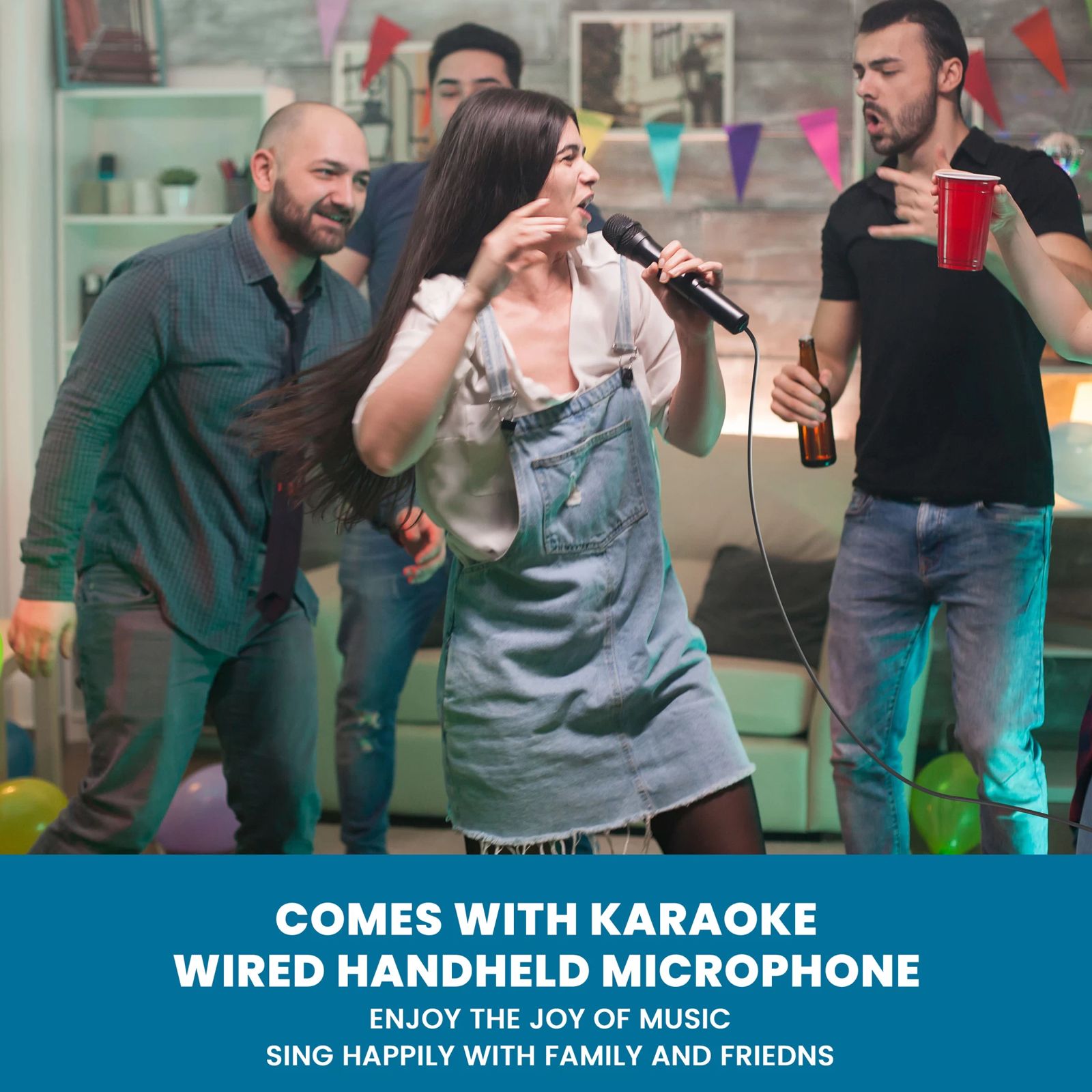 MODGET Rock 80W Bluetooth Party Speaker with Mic (Karaoke Supported, 2.1 Channel, Black)_6