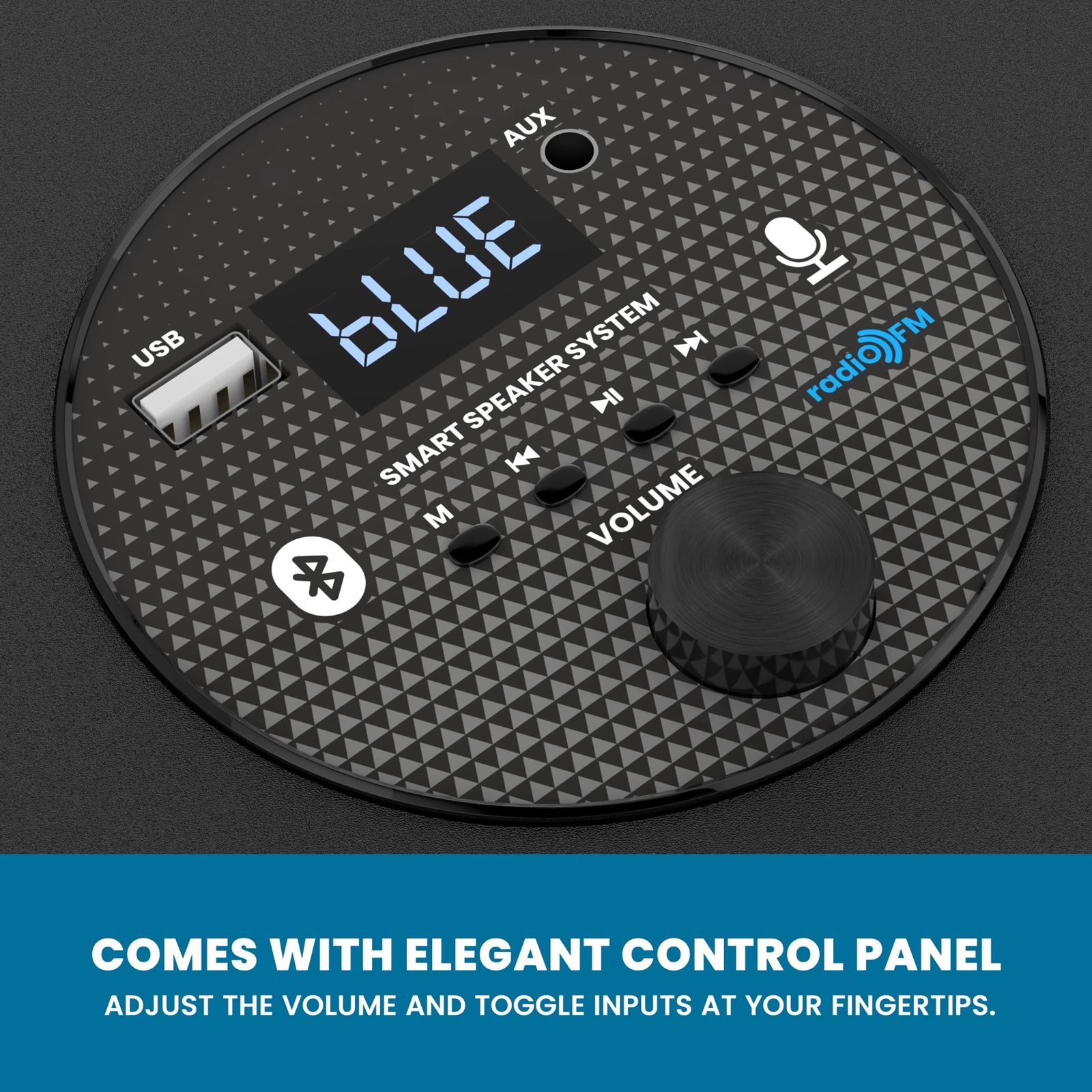 MODGET Rock 80W Bluetooth Party Speaker with Mic (Karaoke Supported, 2.1 Channel, Black)_3