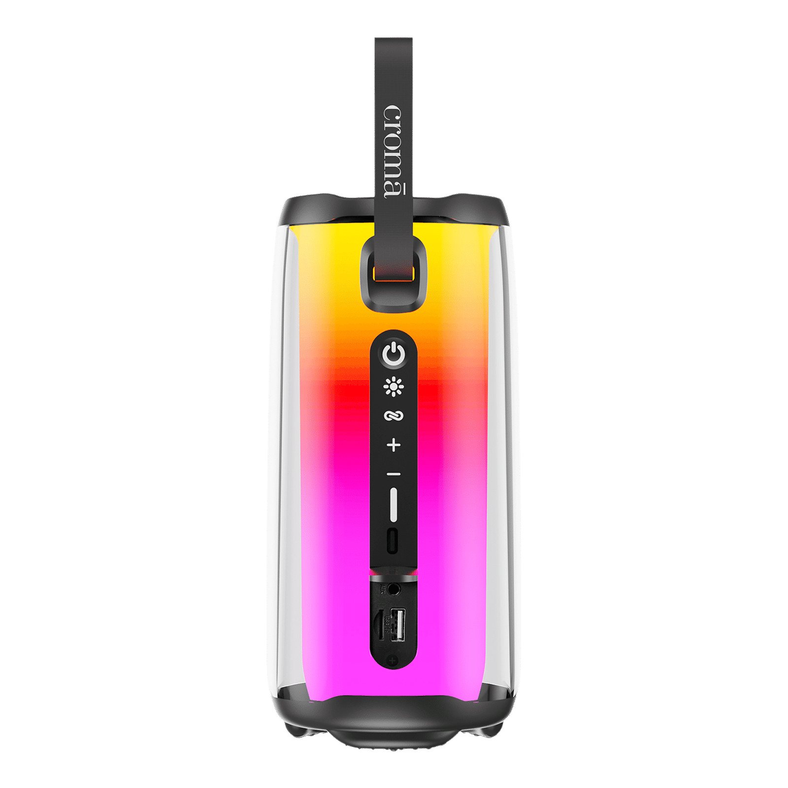 Croma 10W Portable Bluetooth Speaker (RGB Light, 5 Hours Playback, Mono Channel, Black)_1