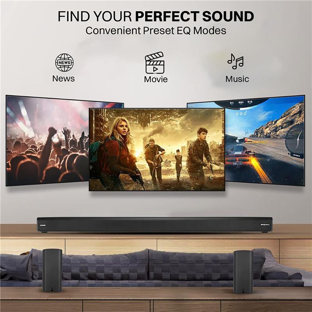Croma 400W Bluetooth Soundbar with Remote (Dolby Audio, 5.1 Channel, Black) Croma 400W Bluetooth Soundbar with Remote (Dolby Audio, 5.1 Channel, Black)_19
