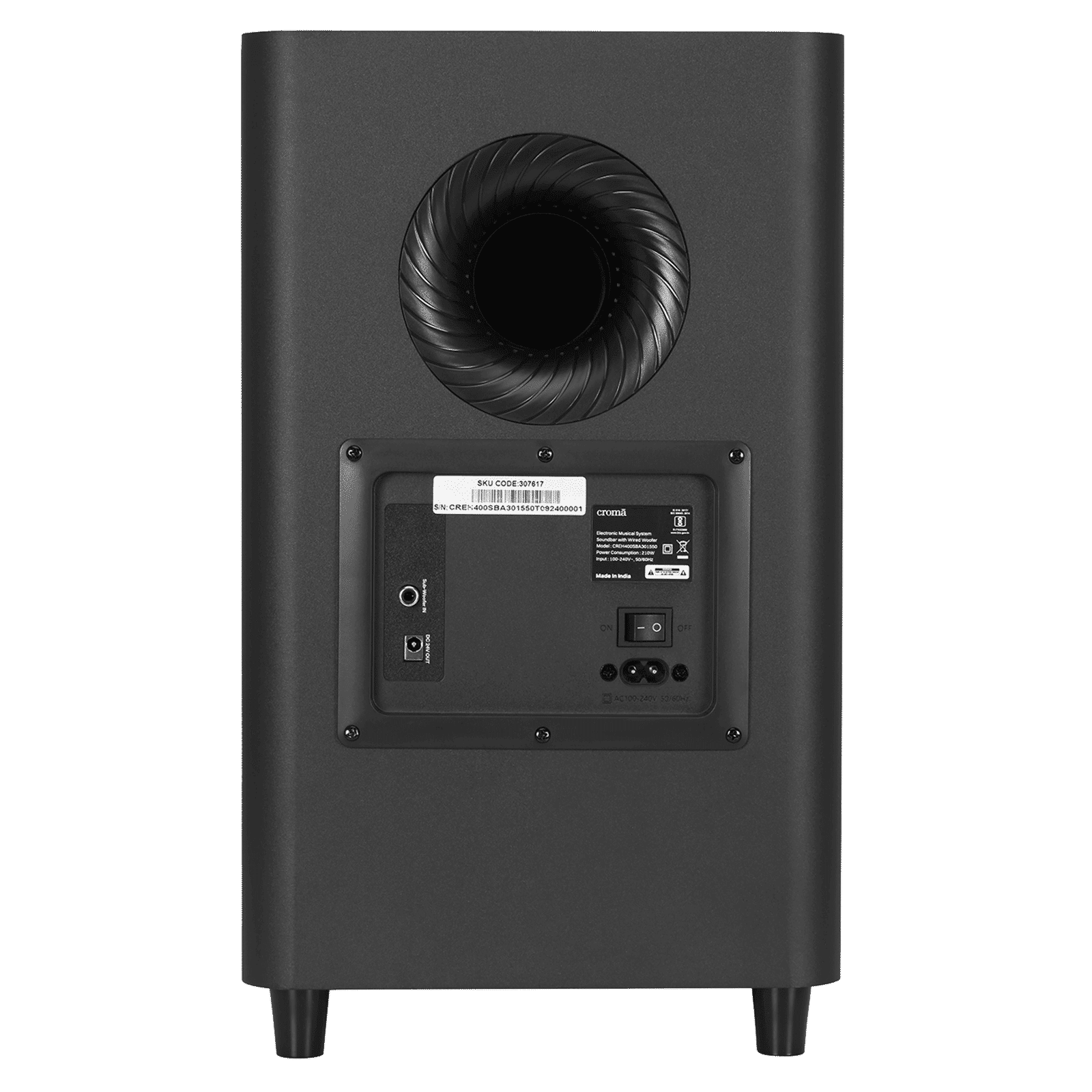 Croma 400W Bluetooth Soundbar with Remote (Dolby Audio, 5.1 Channel, Black) Croma 400W Bluetooth Soundbar with Remote (Dolby Audio, 5.1 Channel, Black)_7