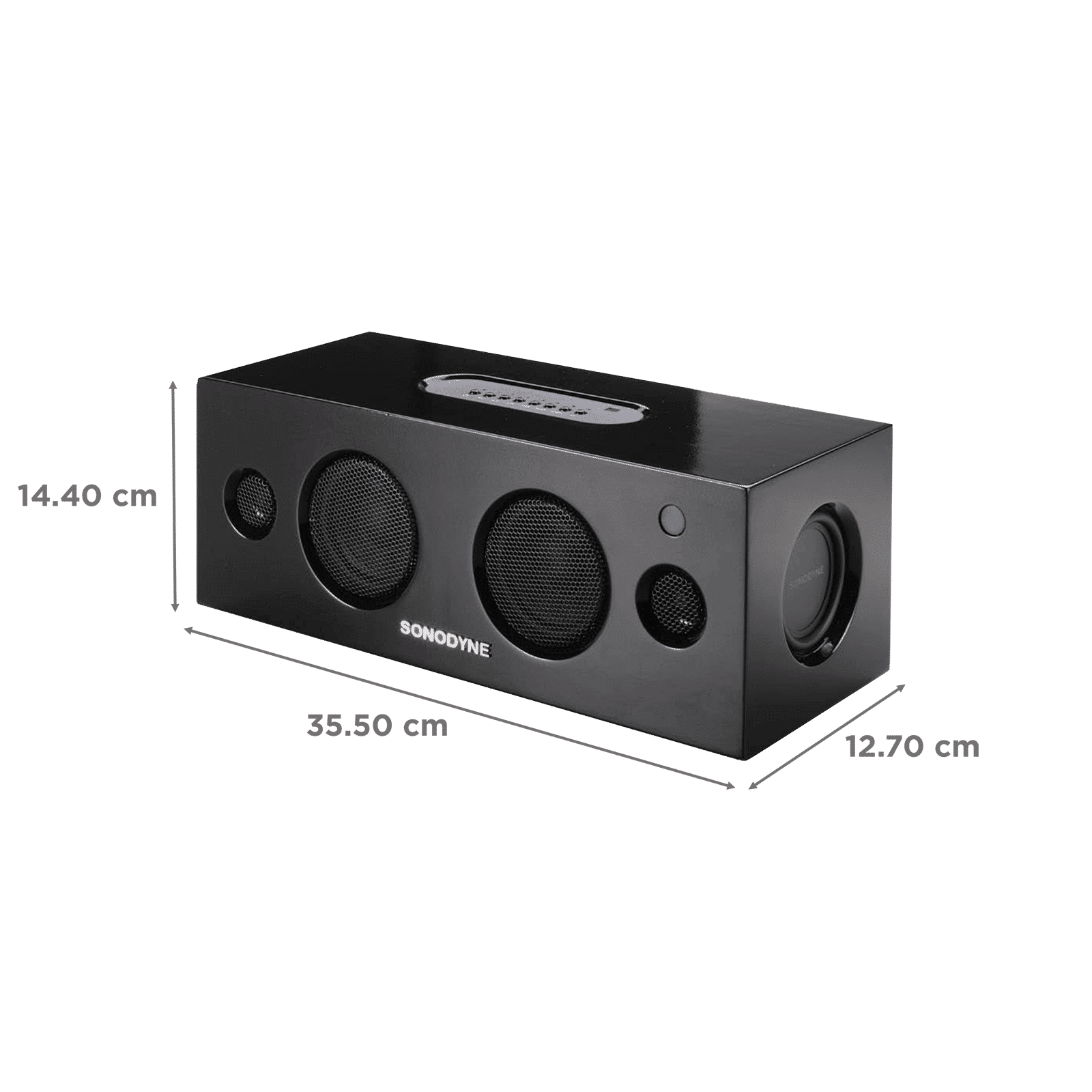 Sonodyne Alaap II 80W Bluetooth Speaker (Class D Amplifiers, Stereo Chanel, Black)_2