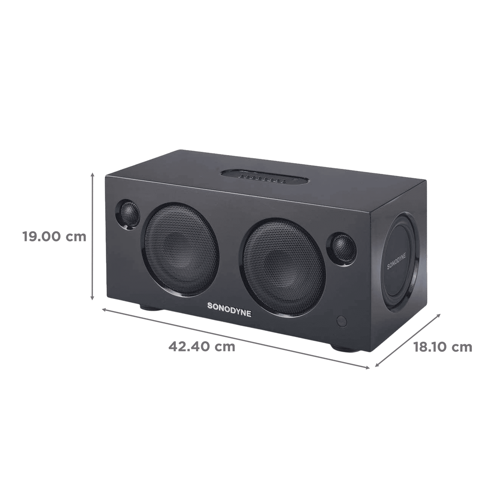 Sonodyne Malhar 180W Bluetooth Speaker (Class D Amplifiers, Stereo Chanel, Black)_2
