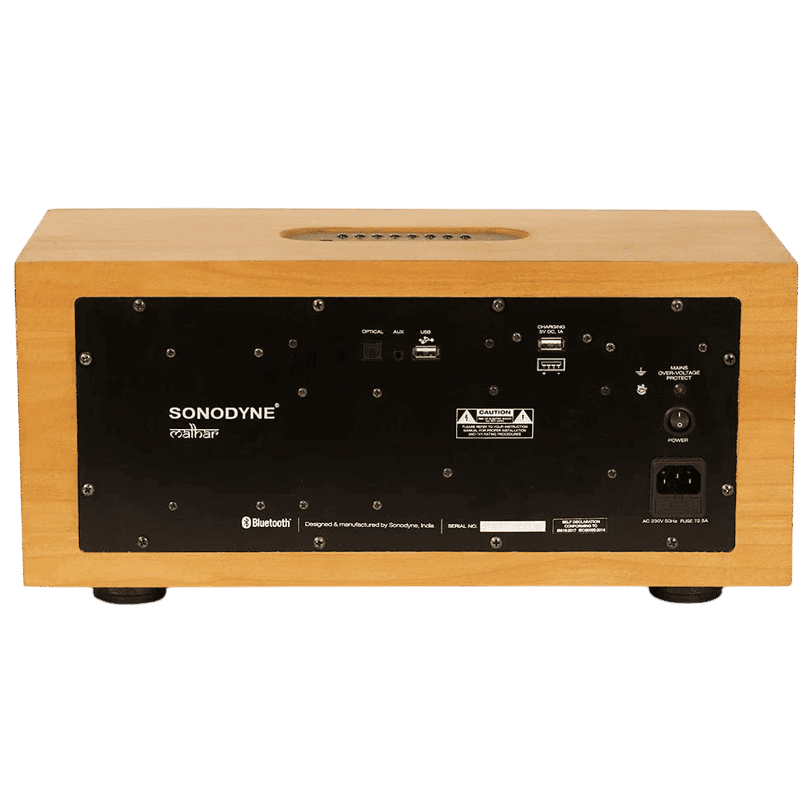Sonodyne Malhar 180W Bluetooth Speaker (Class D Amplifiers, Stereo Chanel, Wood)_5