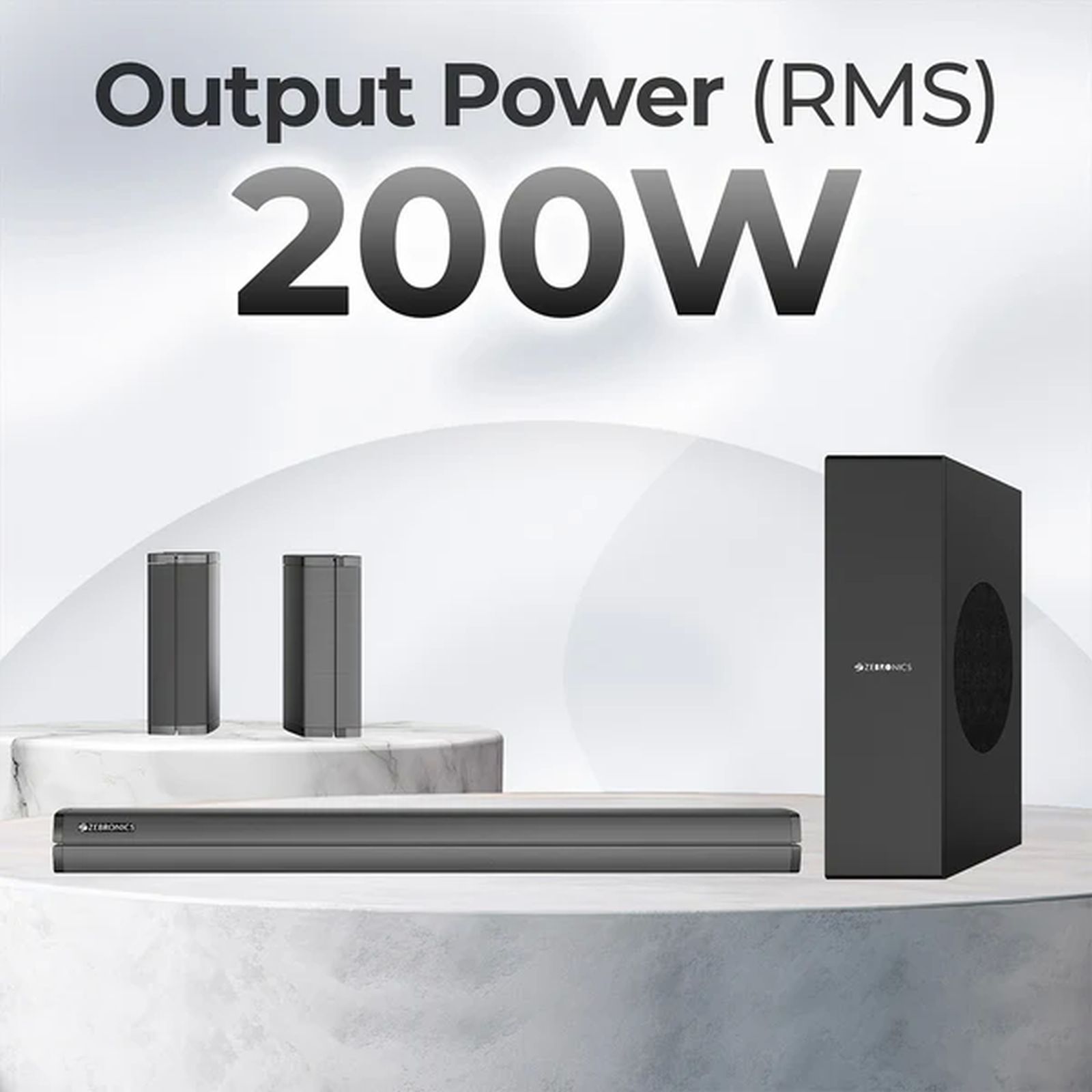 ZEBRONICS Zeb Juke Bar 7450 Pro 200W Bluetooth Soundbar with Remote (5.1 Channel, Black) ZEBRONICS Zeb Juke Bar 7450 Pro 200W Bluetooth Soundbar with Remote (5.1 Channel, Black)_4