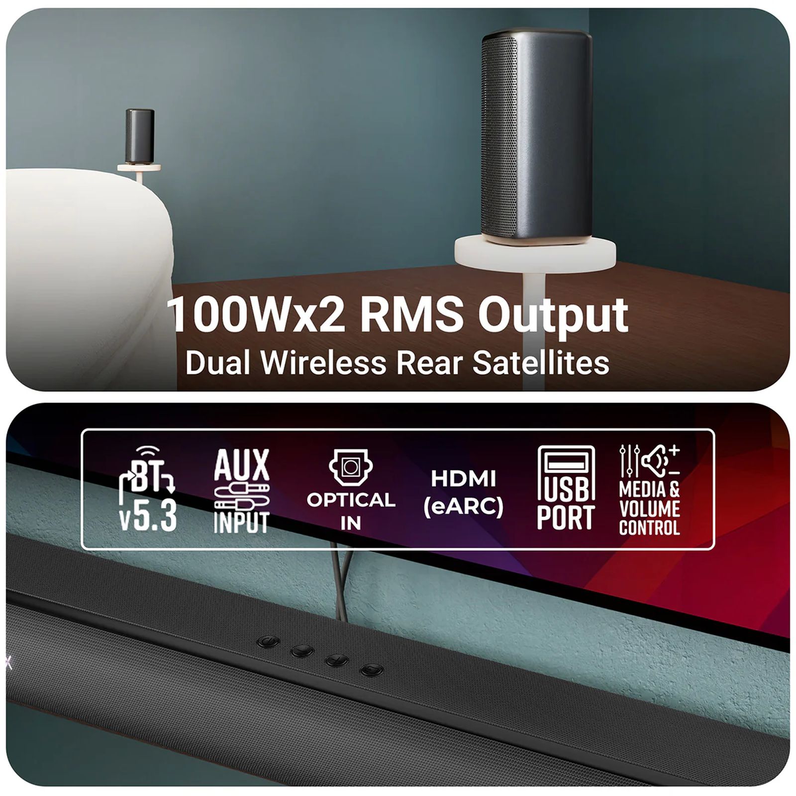 ZEBRONICS Zeb Juke bar 9900 725W Bluetooth Soundbar with Remote (Dolby Atmos, 5.2.4 Channel, Black)_8