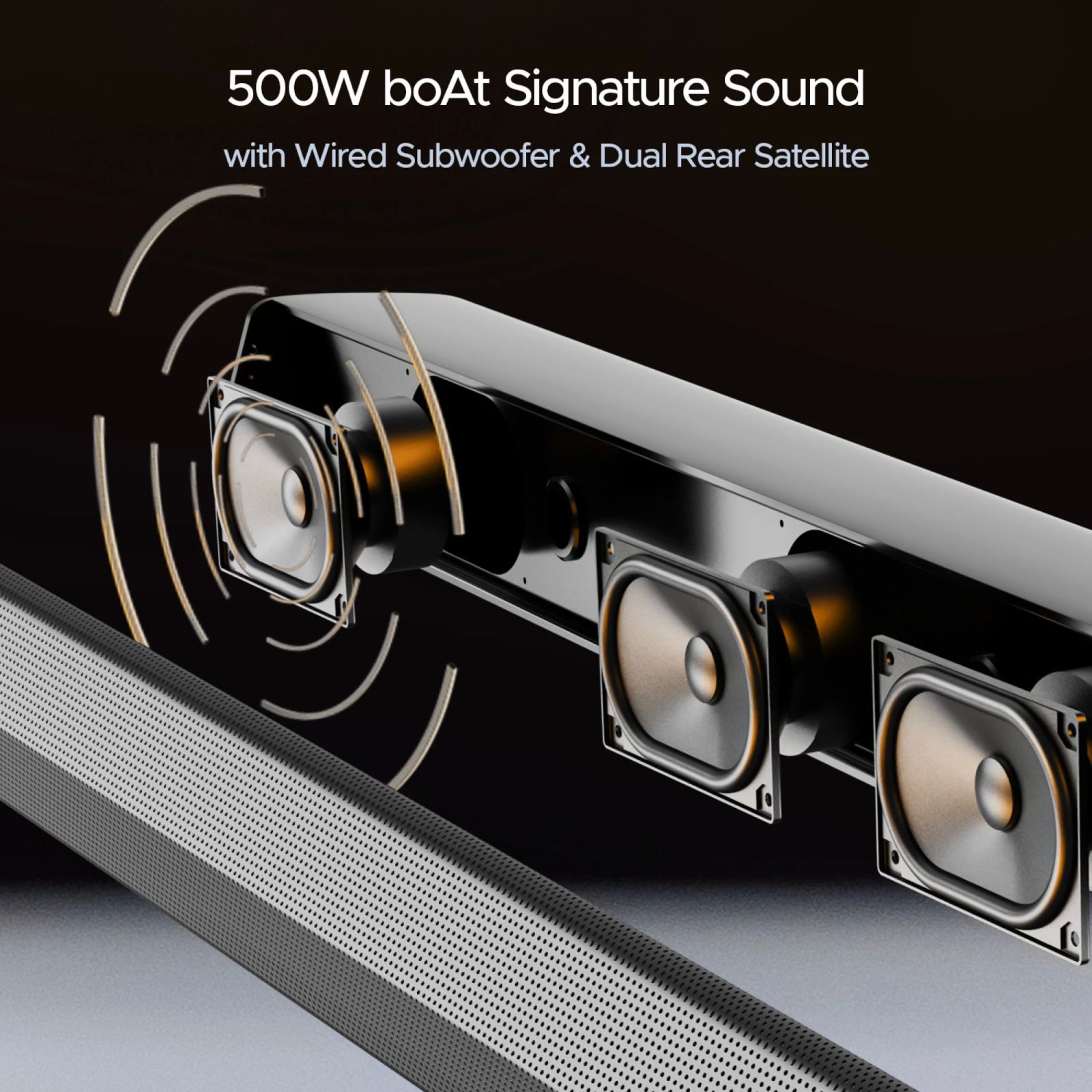 boAt Aavante Bar 3500 500W Bluetooth Soundbar with Remote (Surround Sound, 5.1 Channel, Premium Black)_4