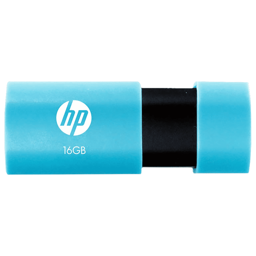 HP v152w 16GB USB (2.0) Pen Drive (Handy Sliding Lidless Design, Blue)_1