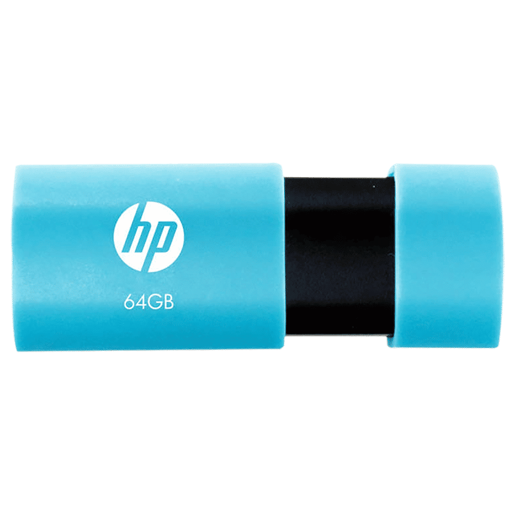 HP v152w 64GB USB (2.0) Pen Drive (Handy Sliding Lidless Design, Blue) HP v152w 64GB USB (2.0) Pen Drive (Handy Sliding Lidless Design, Blue)_1