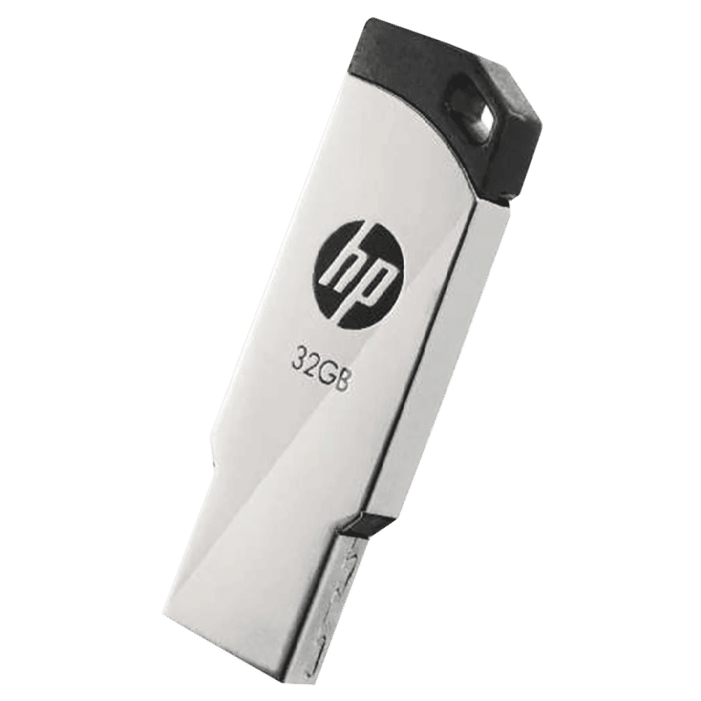 HP 32GB USB 2.0 Flash Drive (V236W, Silver) HP 32GB USB 2.0 Flash Drive (V236W, Silver)_1