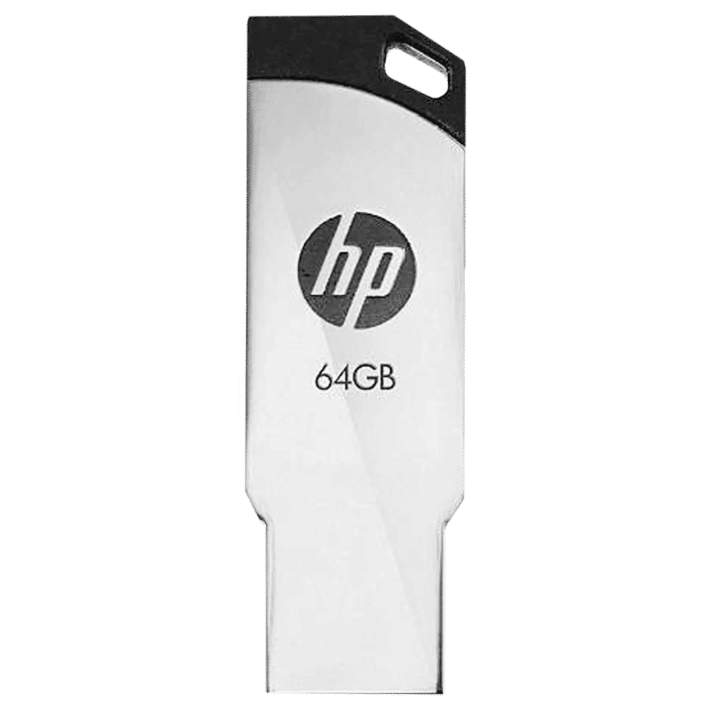HP v236w 64GB USB (2.0) Pen Drive (Temperature Proof, Silver)_1