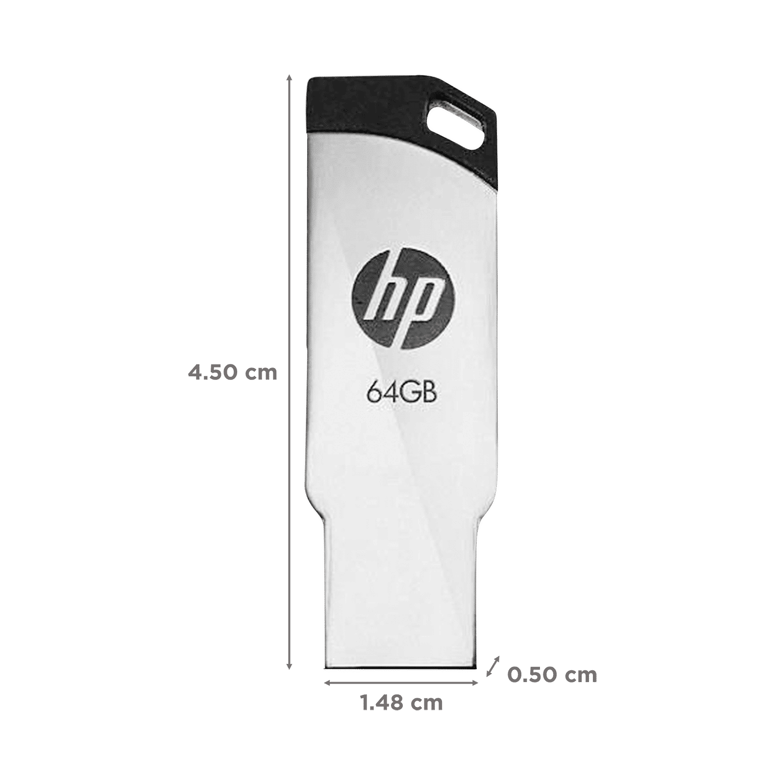 HP v236w 64GB USB (2.0) Pen Drive (Temperature Proof, Silver)_2