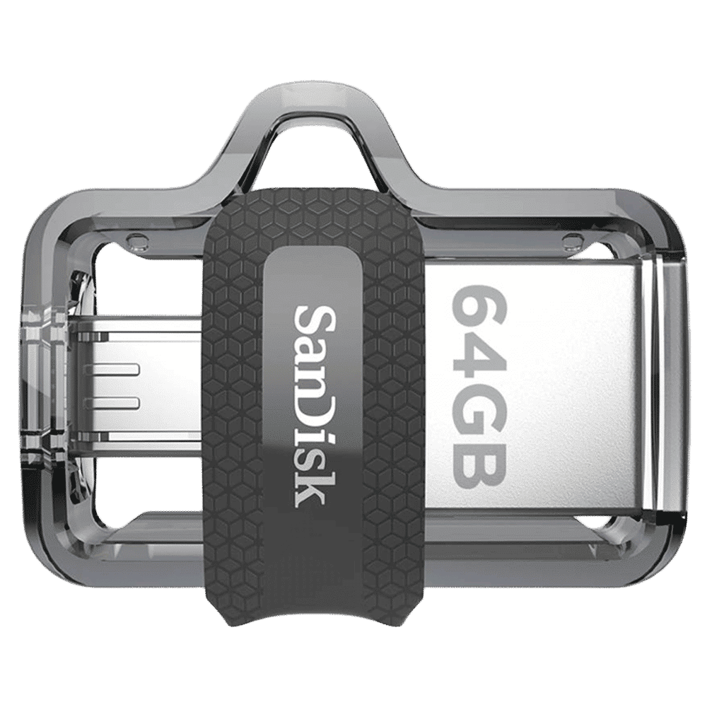 SanDisk Ultra Dual Drive m3.0 64GB Micro USB, USB (3.0) OTG Pen Drive (Retractable Design, Black & Gray) SanDisk Ultra Dual Drive m3.0 64GB Micro USB, USB (3.0) OTG Pen Drive (Retractable Design, Black & Gray)_4