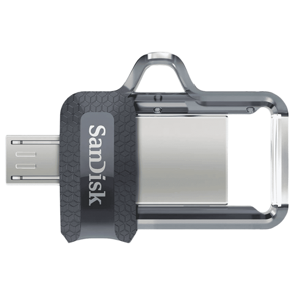 SanDisk Ultra Dual Drive m3.0 64GB Micro USB, USB (3.0) OTG Pen Drive (Retractable Design, Black & Gray) SanDisk Ultra Dual Drive m3.0 64GB Micro USB, USB (3.0) OTG Pen Drive (Retractable Design, Black & Gray)_5