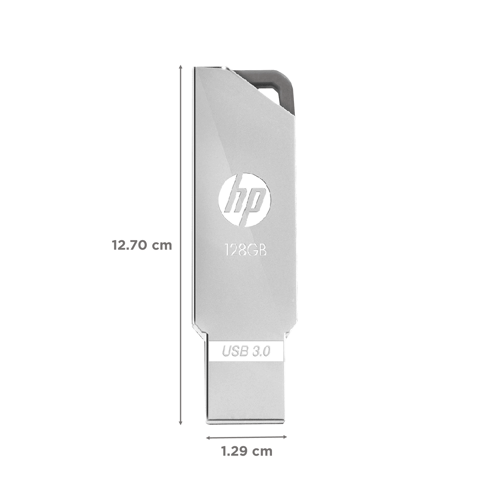 HP x740w 128GB USB (3.0) Pen Drive (Classy Look, Silver)_2