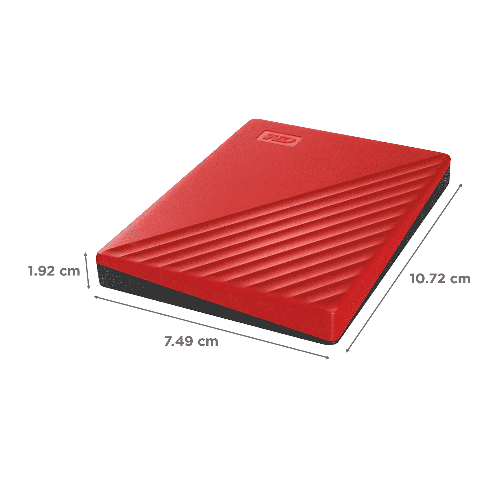 Western Digital My Passport 2TB USB (3.2) Portable Hard Disk Drive (Automatic Backup, Red)_2