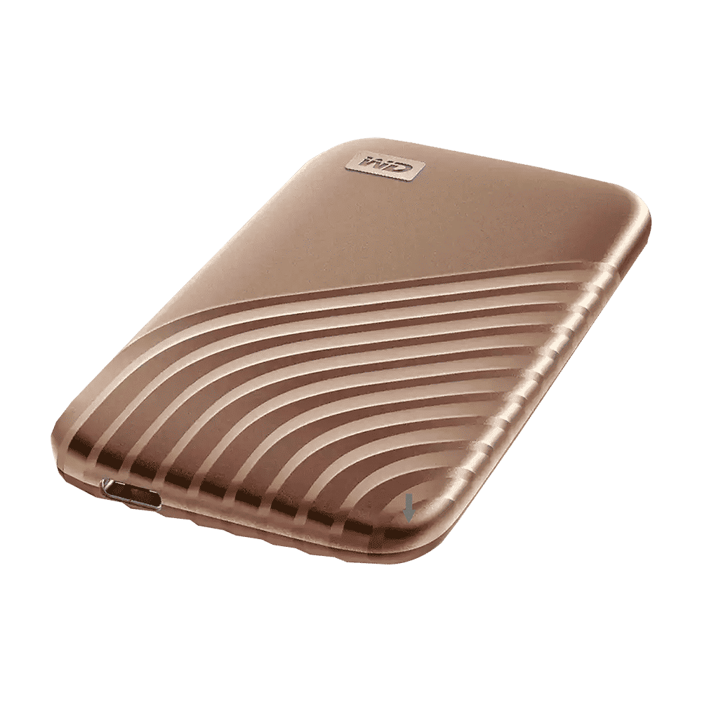 Western Digital My Passport 500GB USB Type-C (3.2) Portable Solid State Drive (Password Protection, Gold)_5