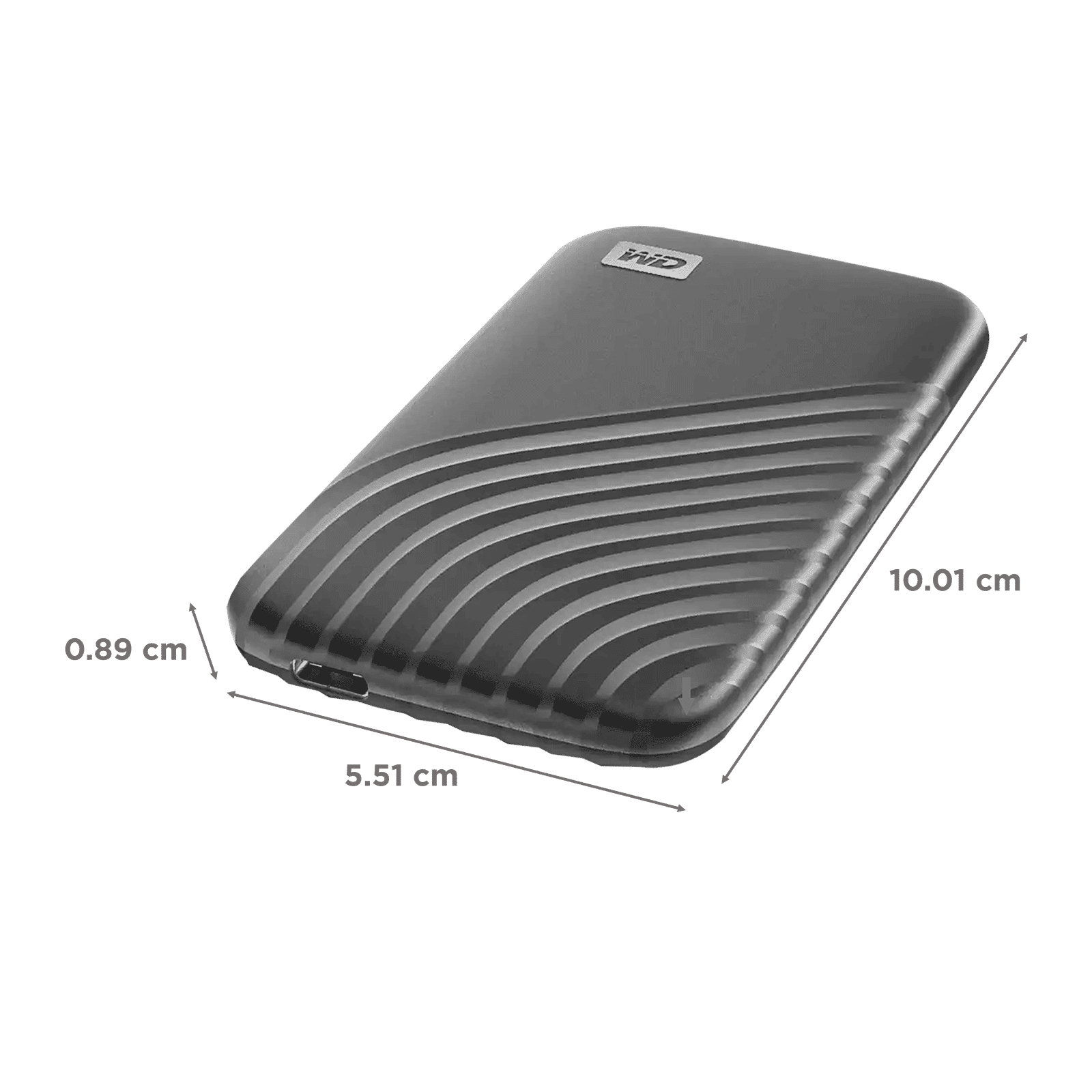 Western Digital My Passport 500GB USB Type-C (3.2) Portable Solid State Drive (Password Protection, Space Grey)_2