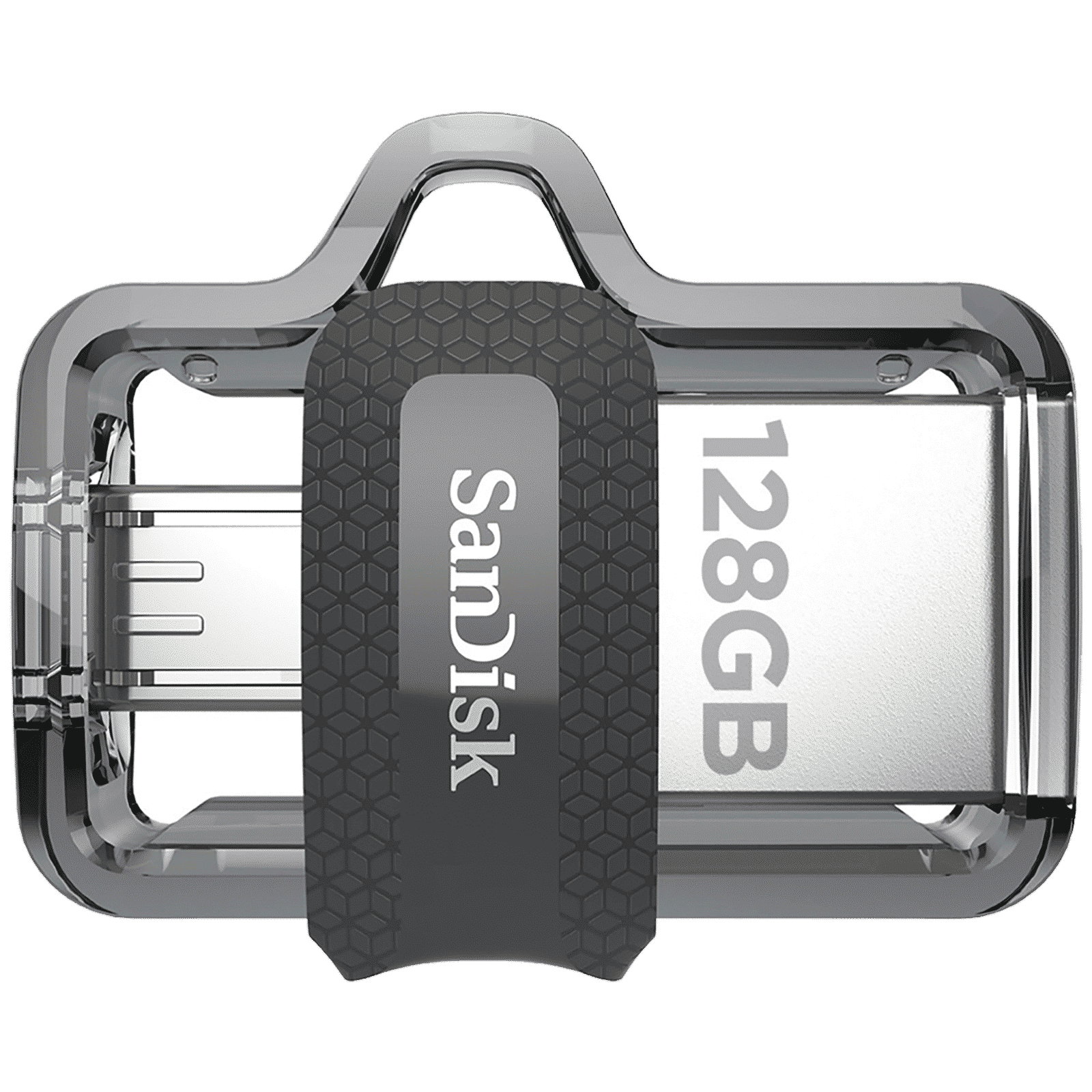 SanDisk Ultra Dual Drive m3.0 128GB Micro USB, USB (3.0) OTG Pen Drive (Retractable Design, Black & Gray) SanDisk Ultra Dual Drive m3.0 128GB Micro USB, USB (3.0) OTG Pen Drive (Retractable Design, Black & Gray)_1