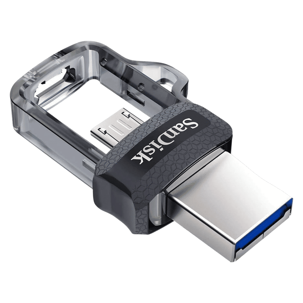 SanDisk Ultra Dual Drive m3.0 128GB Micro USB, USB (3.0) OTG Pen Drive (Retractable Design, Black & Gray) SanDisk Ultra Dual Drive m3.0 128GB Micro USB, USB (3.0) OTG Pen Drive (Retractable Design, Black & Gray)_6