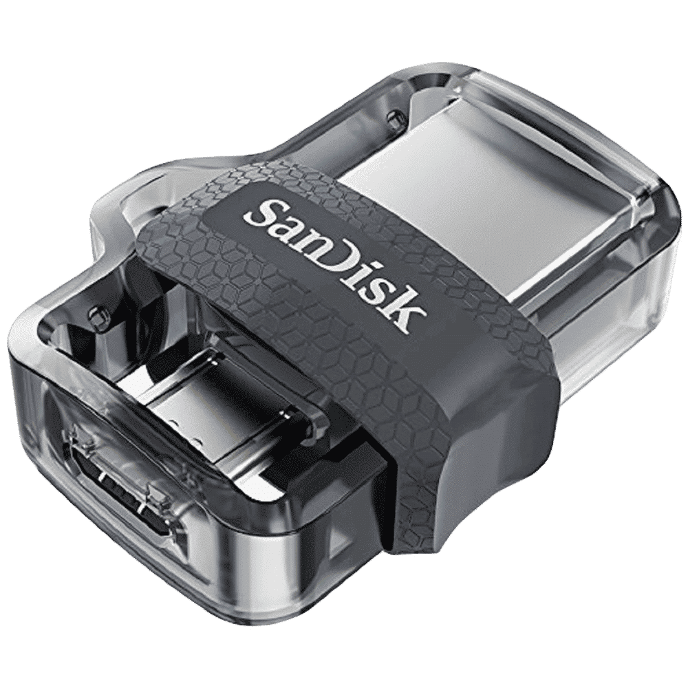 SanDisk Ultra Dual Drive m3.0 128GB Micro USB, USB (3.0) OTG Pen Drive (Retractable Design, Black & Gray) SanDisk Ultra Dual Drive m3.0 128GB Micro USB, USB (3.0) OTG Pen Drive (Retractable Design, Black & Gray)_8