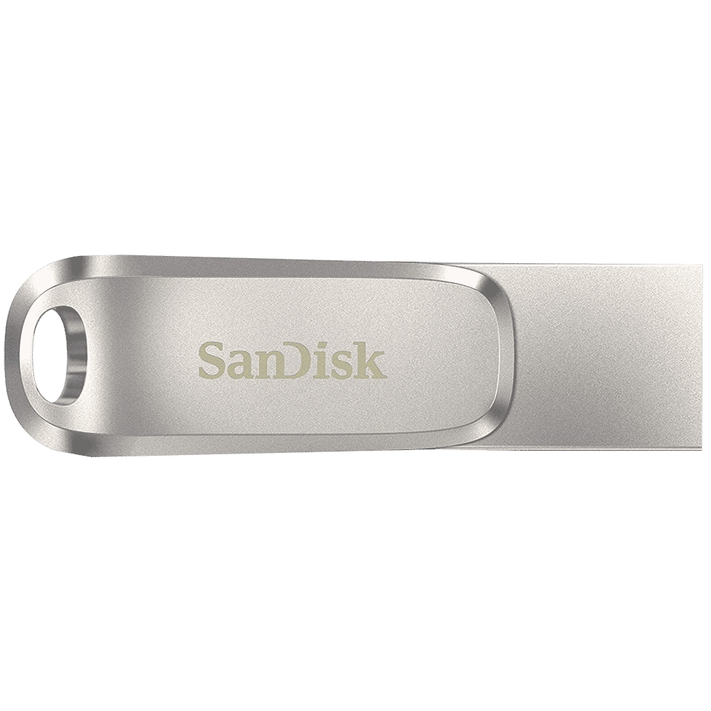 SanDisk Ultra Dual Drive Luxe 64GB USB Type A (3.2), USB Type C (3.2) OTG Pen Drive (Swivel Design to Protect Connectors, Silver) SanDisk Ultra Dual Drive Luxe 64GB USB Type A (3.2), USB Type C (3.2) OTG Pen Drive (Swivel Design to Protect Connectors, Silver)_1