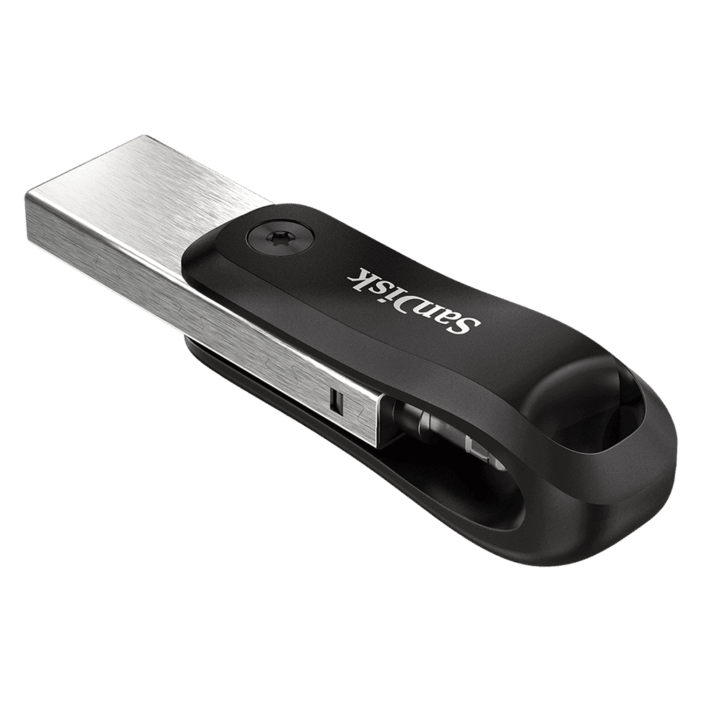 SanDisk iXpand 64GB USB Type A (3.0) Pen Drive (Dual-Purpose Swivel with Keyring Hole, Black)_4