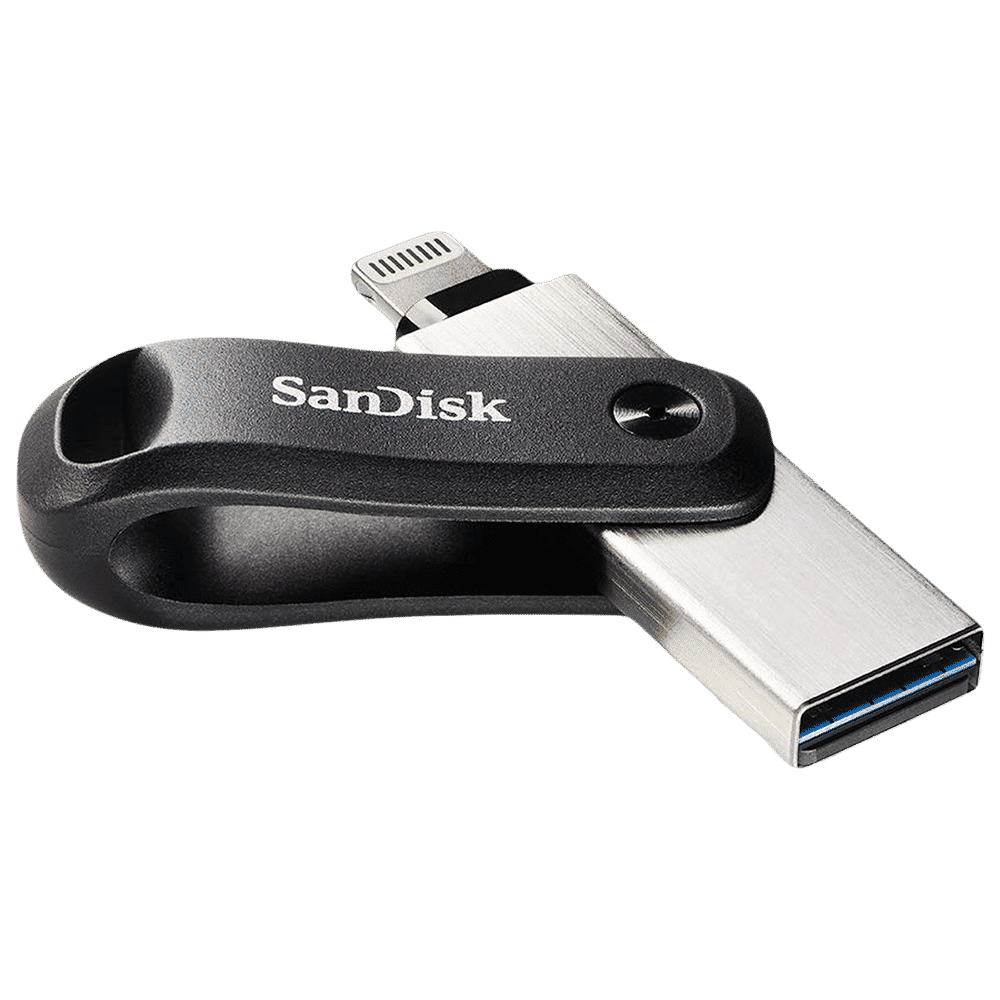 SanDisk iXpand 64GB USB Type A (3.0) Pen Drive (Dual-Purpose Swivel with Keyring Hole, Black)_5