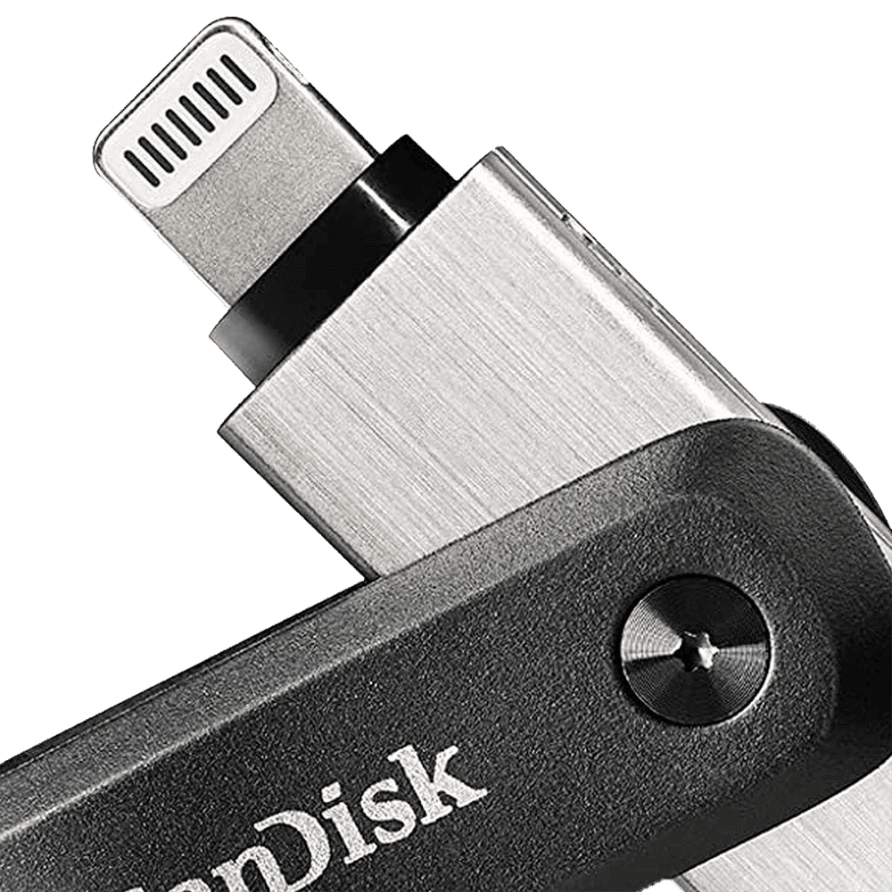 SanDisk iXpand 64GB USB Type A (3.0) Pen Drive (Dual-Purpose Swivel with Keyring Hole, Black)_6