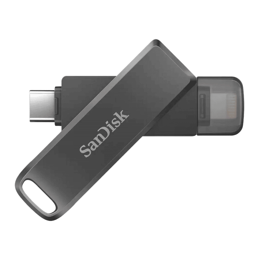 SanDisk iXpand Luxe 64GB USB Type C (3.0) Pen Drive (Dual-Purpose Swivel with Keyring Hole, Black)_4