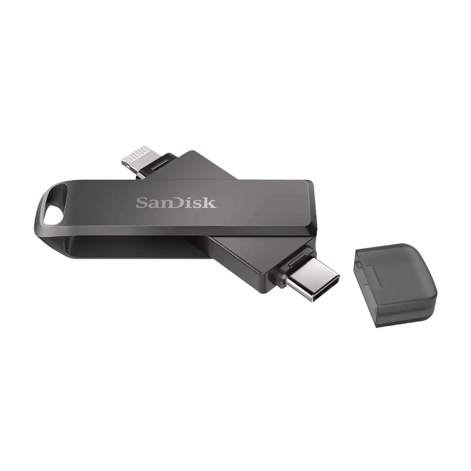 SanDisk iXpand Luxe 64GB USB Type C (3.0) Pen Drive (Dual-Purpose Swivel with Keyring Hole, Black)_8