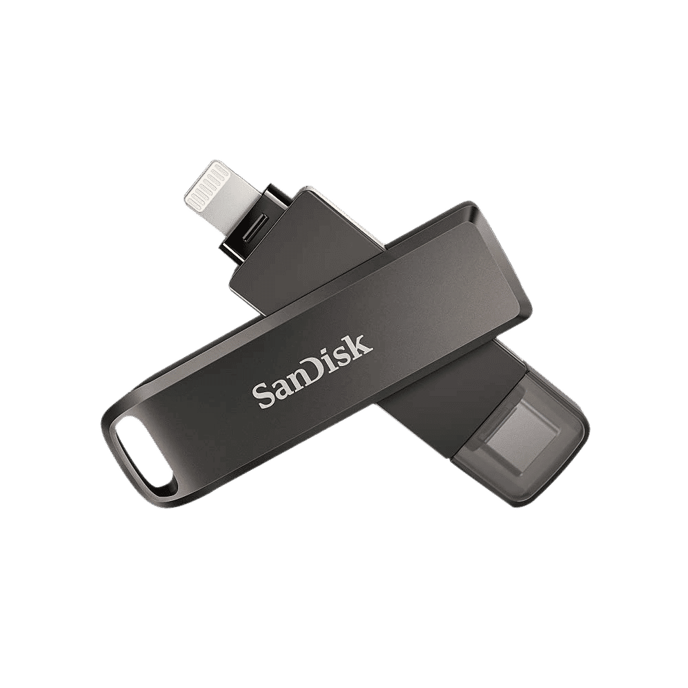 SanDisk iXpand Luxe 128GB Lightning + USB 3.1 (Type-C) Flash Drive (Password Protection, Black)_11