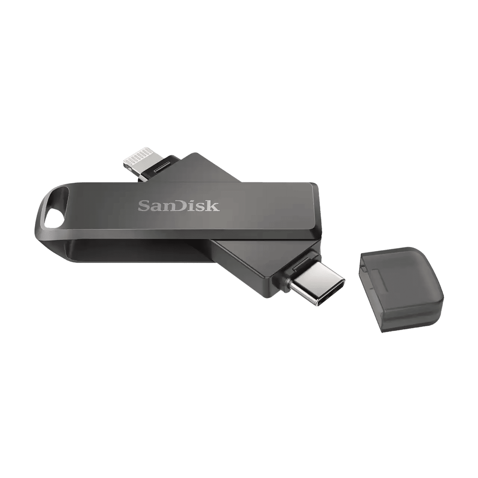 SanDisk iXpand Luxe 128GB Lightning + USB 3.1 (Type-C) Flash Drive (Password Protection, Black)_4