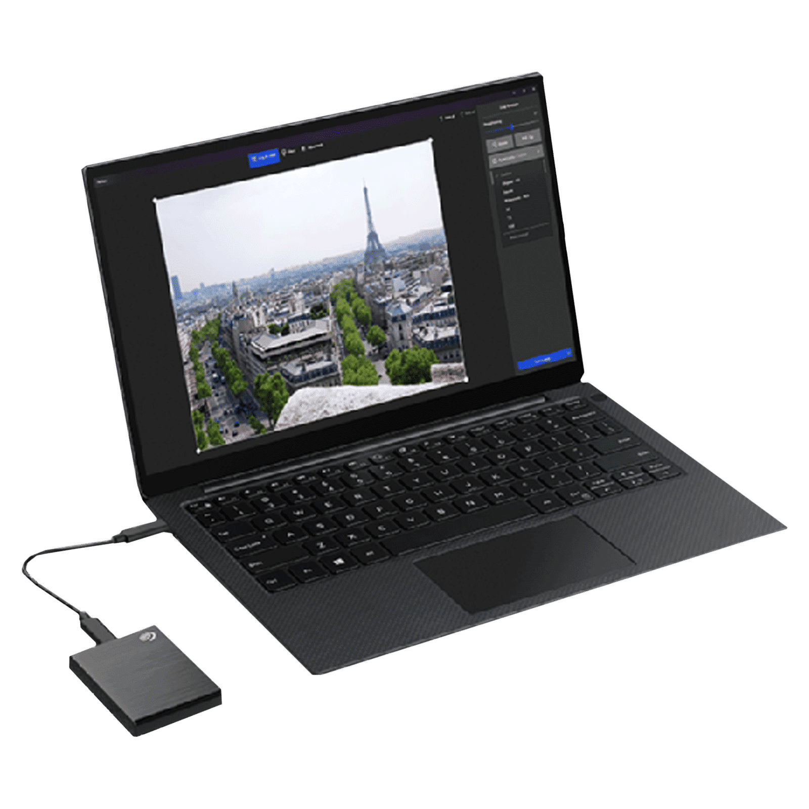 SEAGATE One Touch 500GB USB Type-C 3.0 Solid State Drive (Multi-Device Compatibility, STKG500400, Black)_5