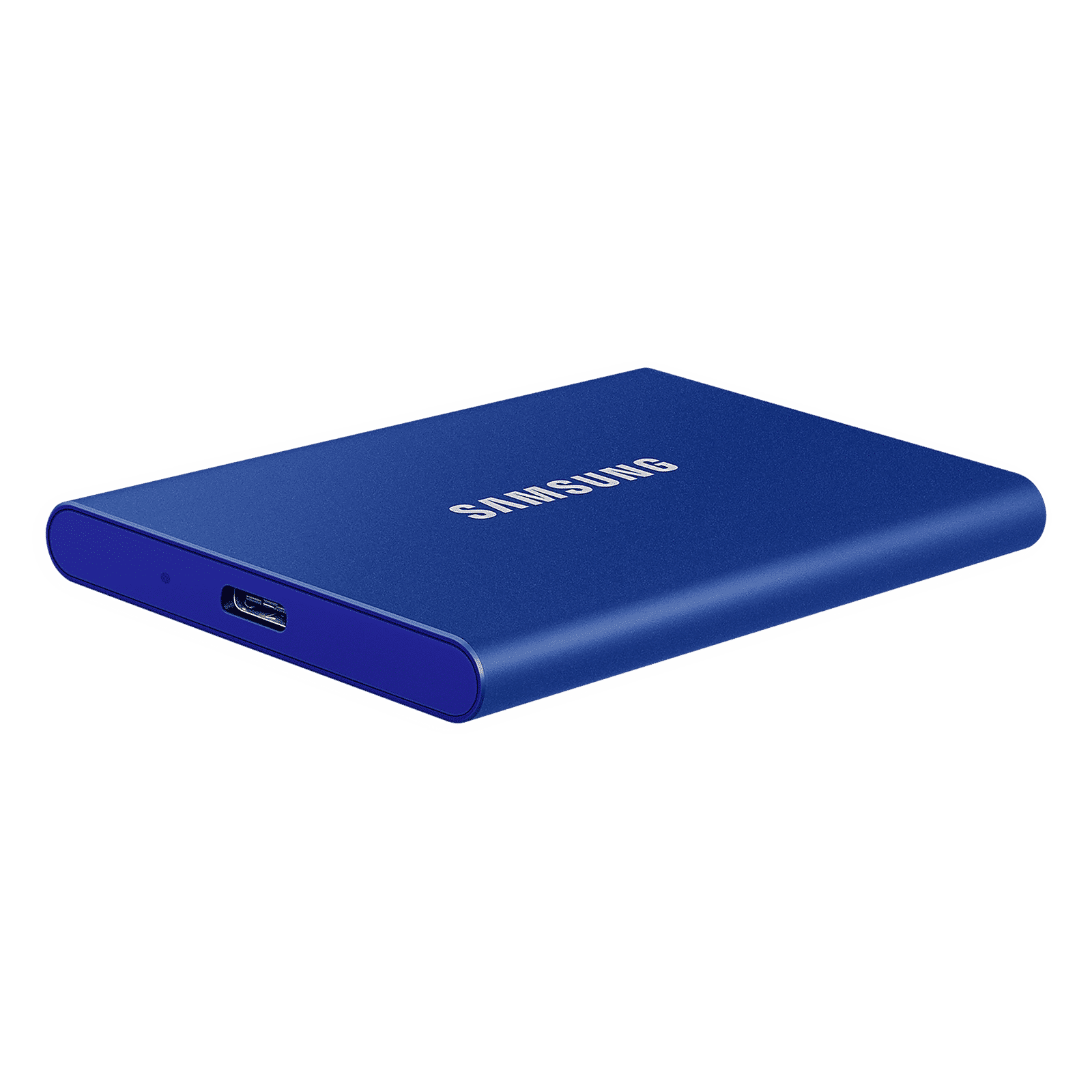 SAMSUNG T7 500GB USB Type-C (3.2) Portable Solid State Drive (Shock Resistance and Password Protection, Indigo Blue)_5
