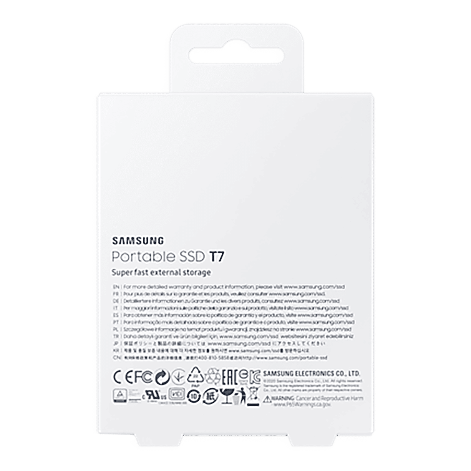 SAMSUNG T7 500GB USB Type-C (3.2) Portable Solid State Drive (Shock Resistance and Password Protection, Indigo Blue)_7