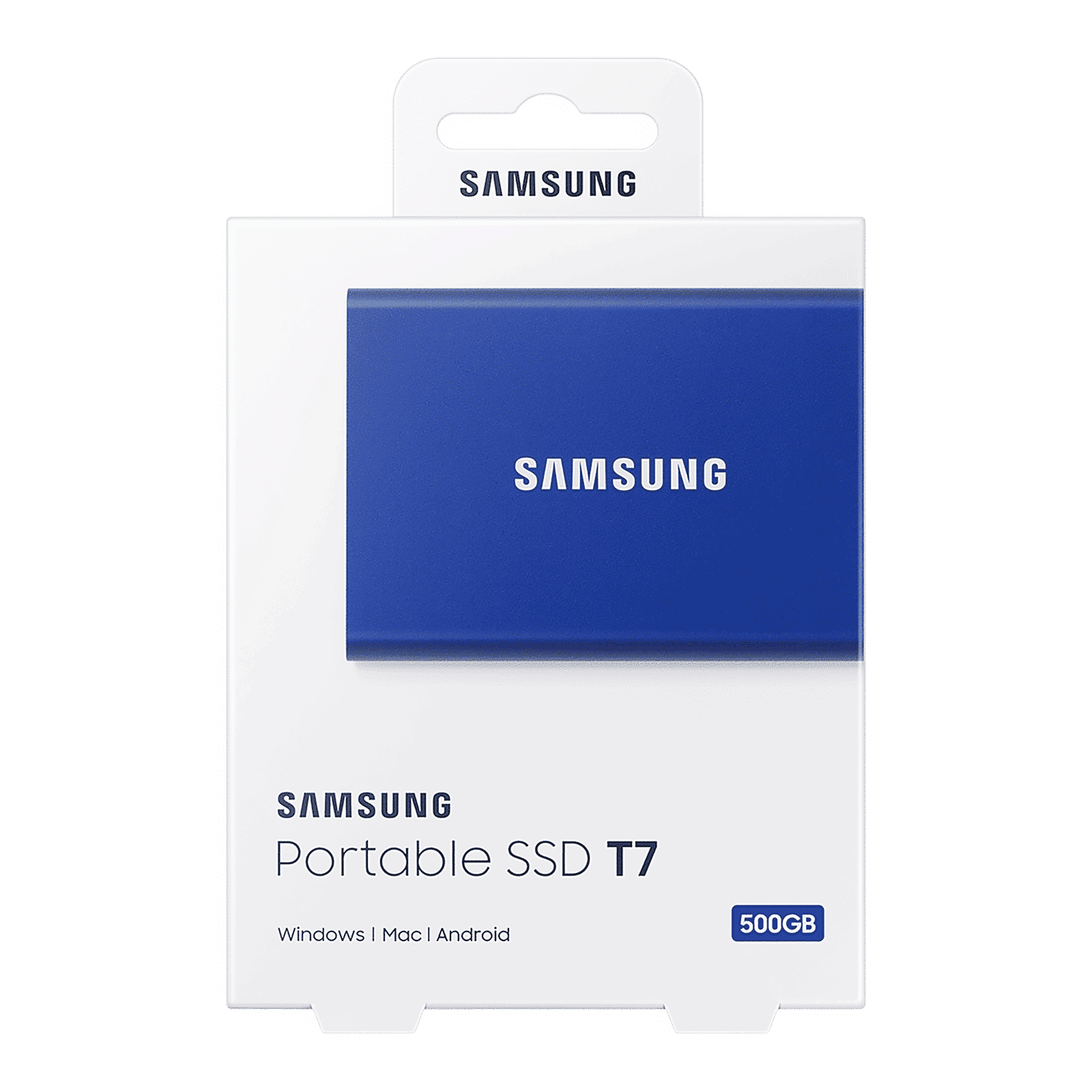 SAMSUNG T7 500GB USB Type-C (3.2) Portable Solid State Drive (Shock Resistance and Password Protection, Indigo Blue)_8