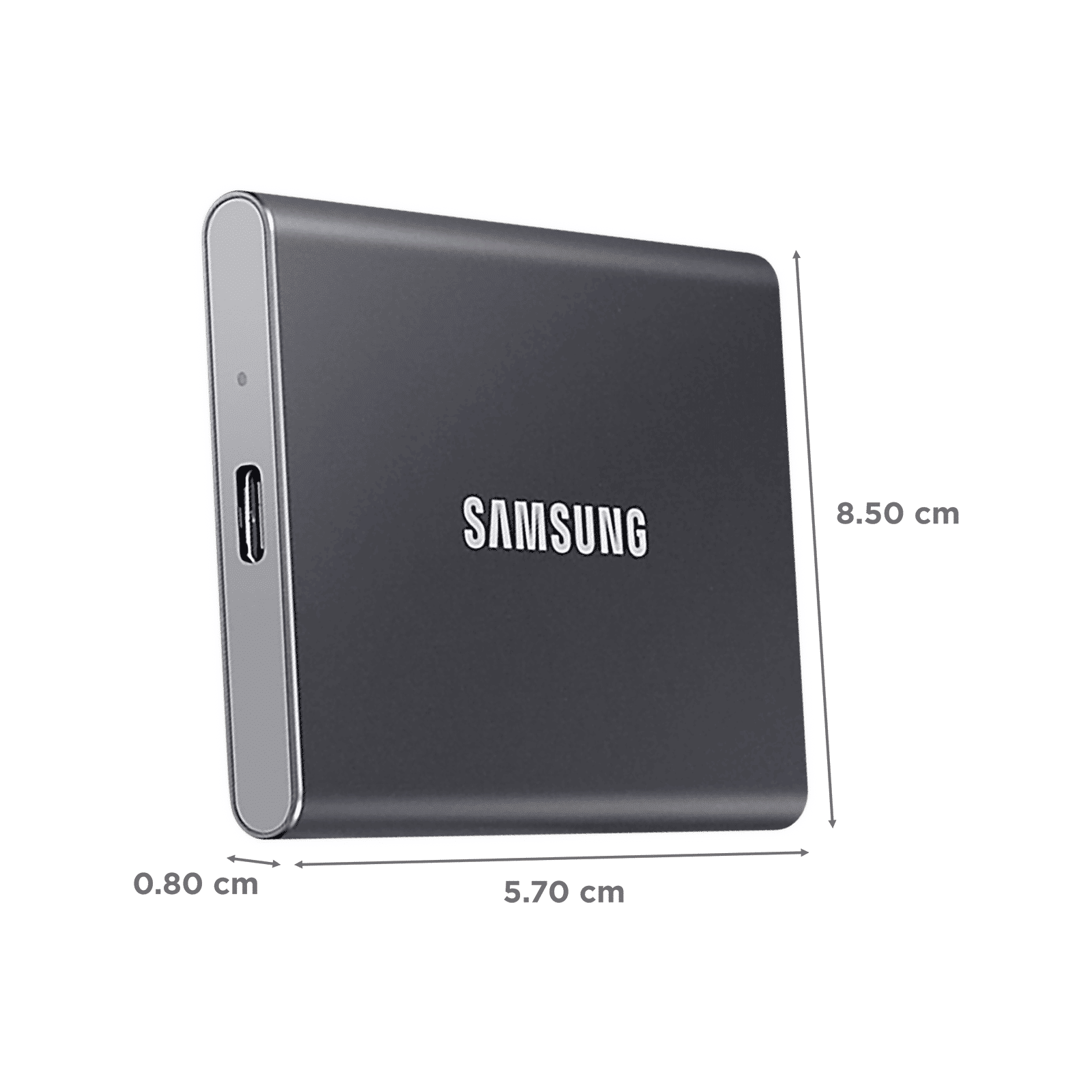 SAMSUNG T7 500GB USB 3.2 SolidÂ StateÂ Drive (UASP Mode, MU-PC500T/WW, Titan Grey)_2