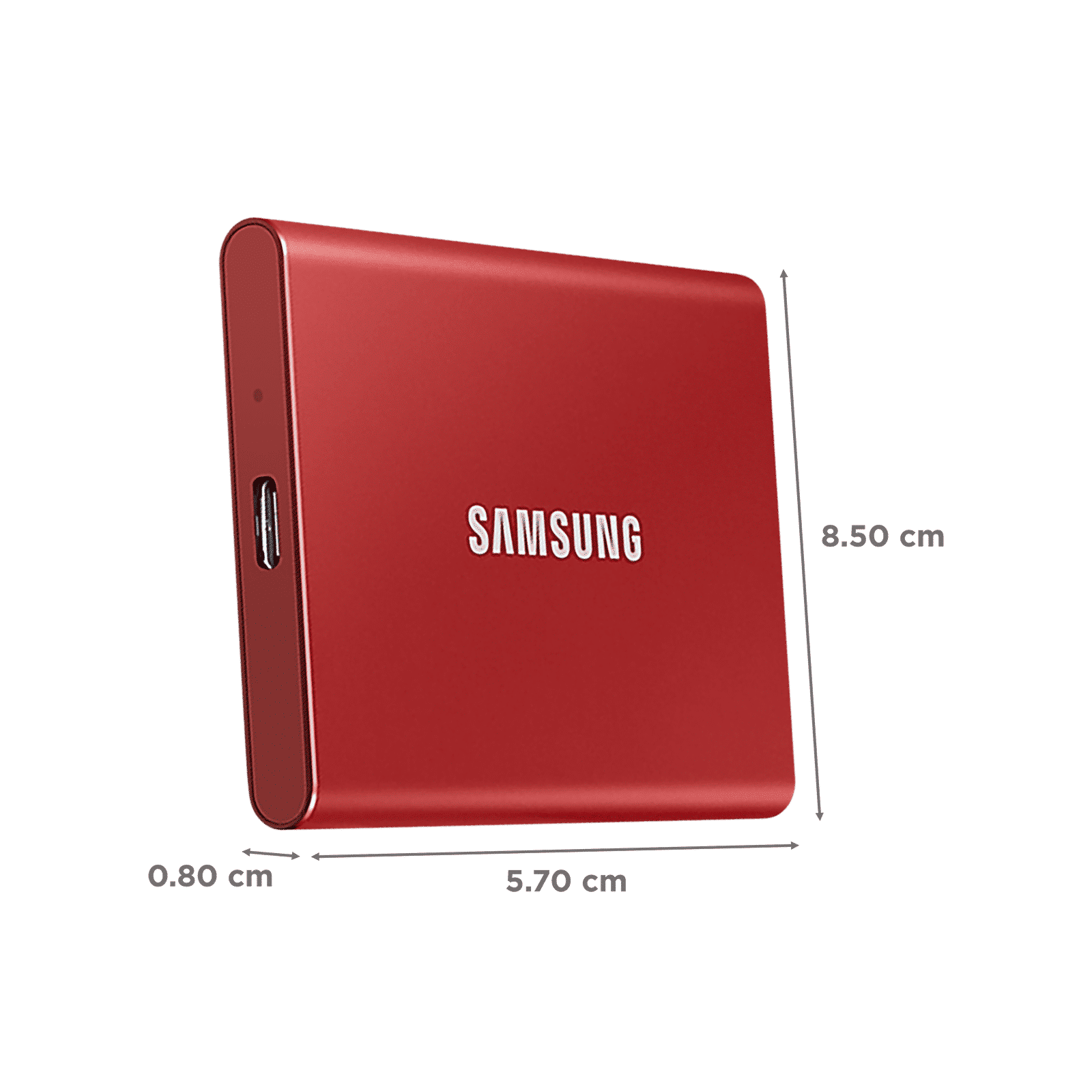 SAMSUNG T7 1 TB USB 3.2 Solid State Drive (UASP Mode, MU-PC1T0R/WW, Metallic Red)_2