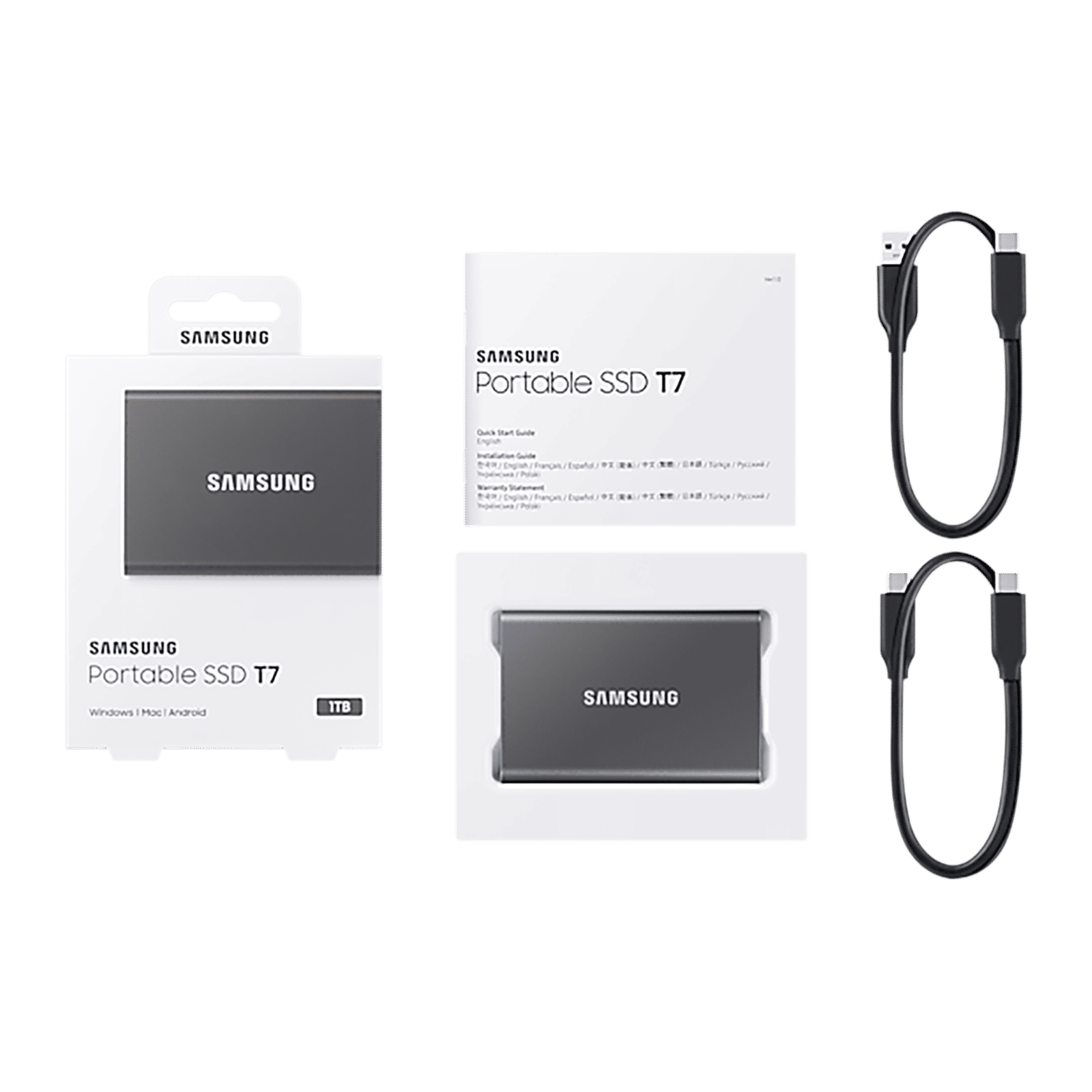 SAMSUNG T7 1TB USB 3.2 SolidÂ StateÂ Drive (UASP Mode, MU-PC1T0T/WW, Titan Grey)_7