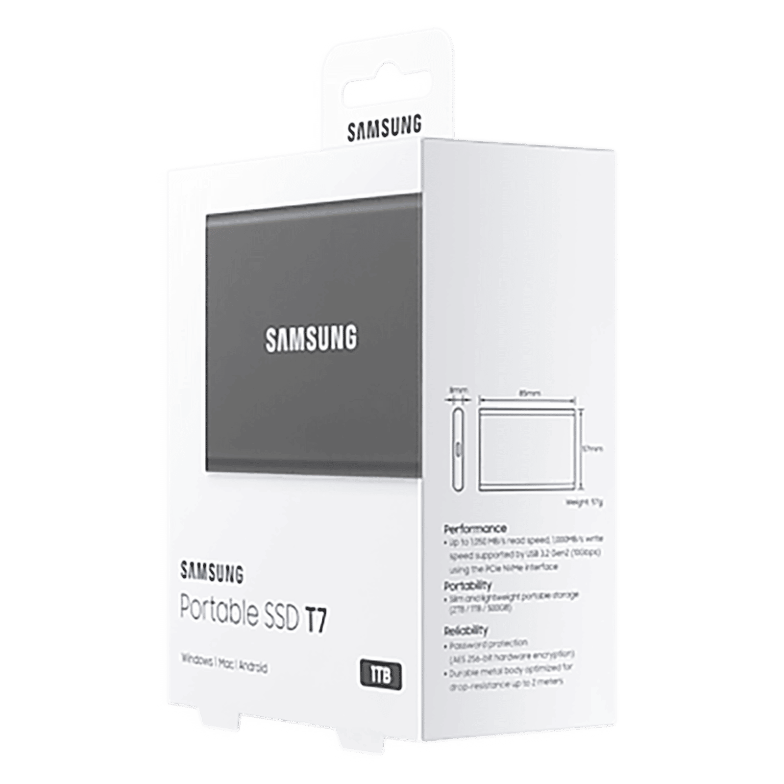 SAMSUNG T7 1TB USB 3.2 SolidÂ StateÂ Drive (UASP Mode, MU-PC1T0T/WW, Titan Grey)_9