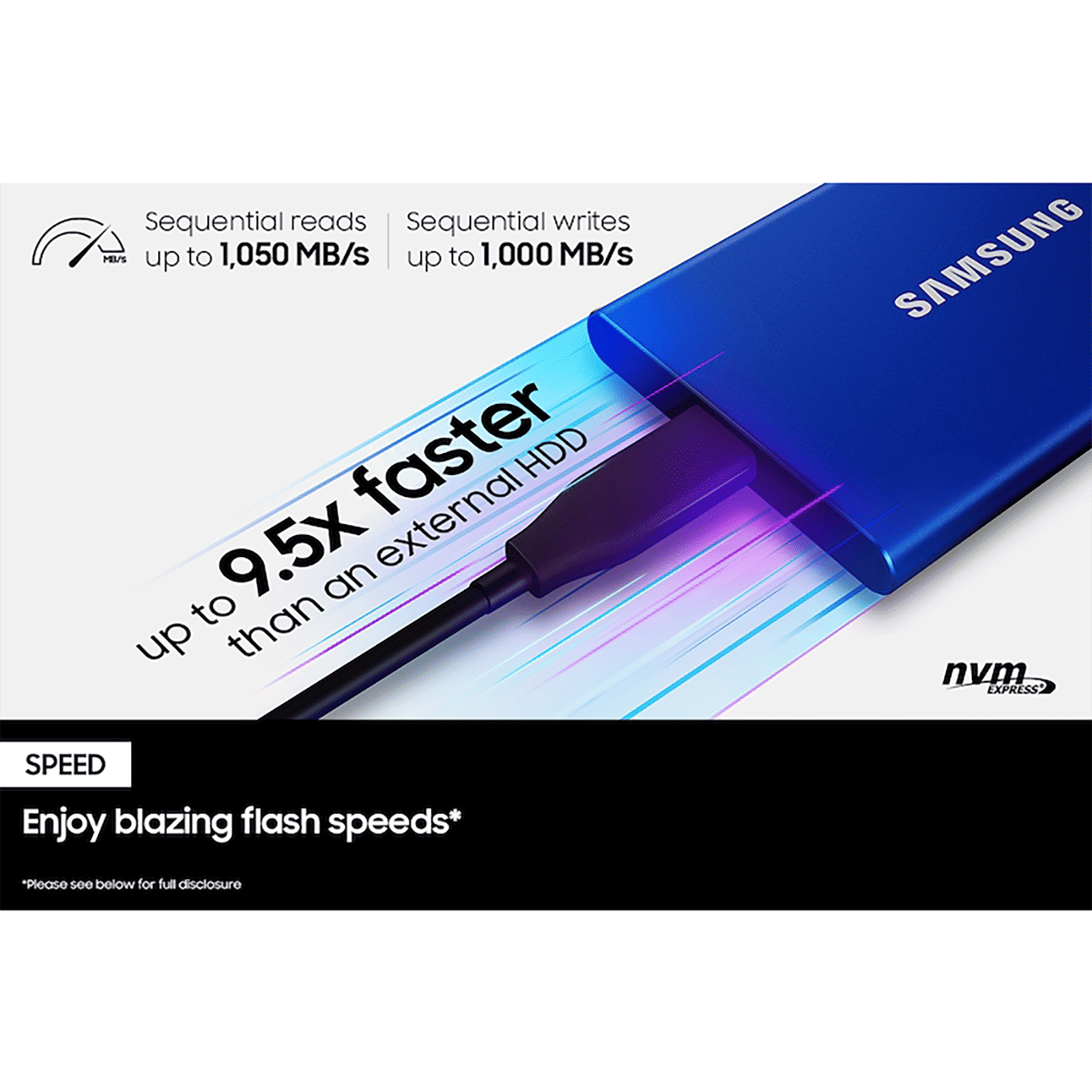 SAMSUNG T7 2TB USB 3.2 SolidÂ StateÂ Drive (UASP Mode, MU-PC2T0H/WW, Indigo Blue)_4